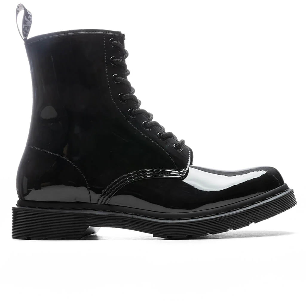 Womens 1460 Patent Lamper Mono Black