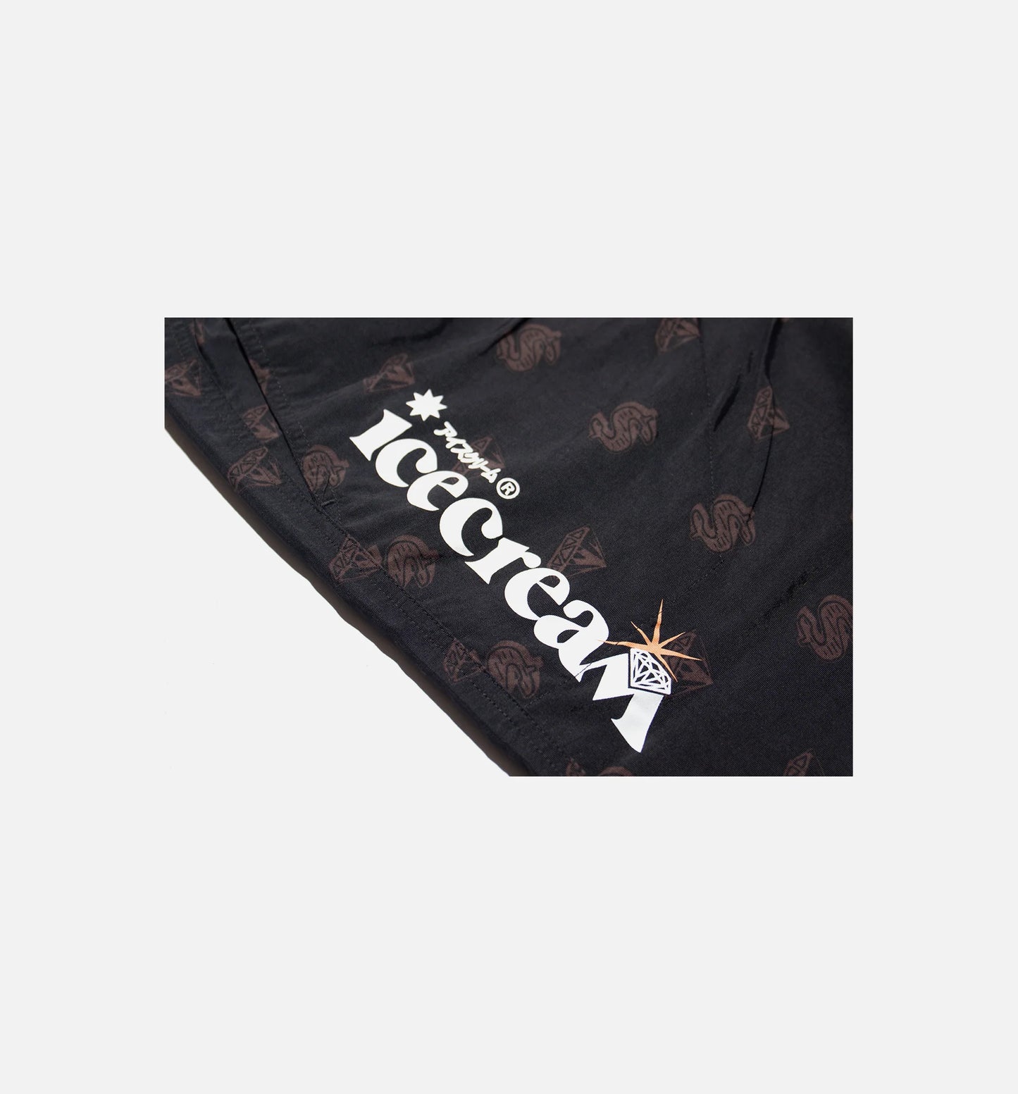 Cream Short Mens Shorts Black