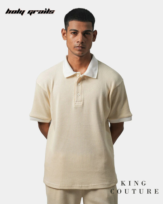 Cream Popcorn Polo Tee HG x King Couture