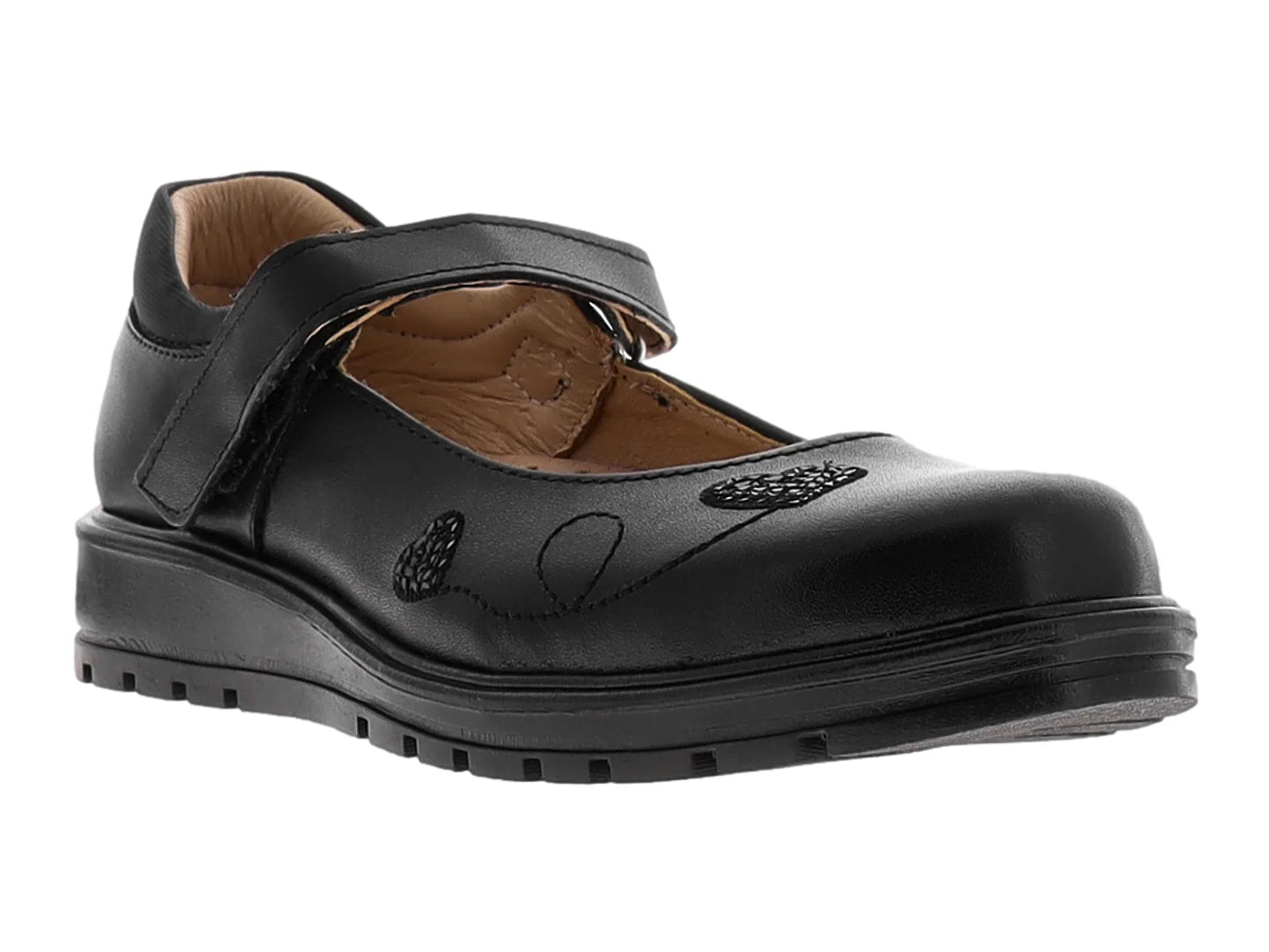 Zapatos YUYIN Napa Negro para Niña