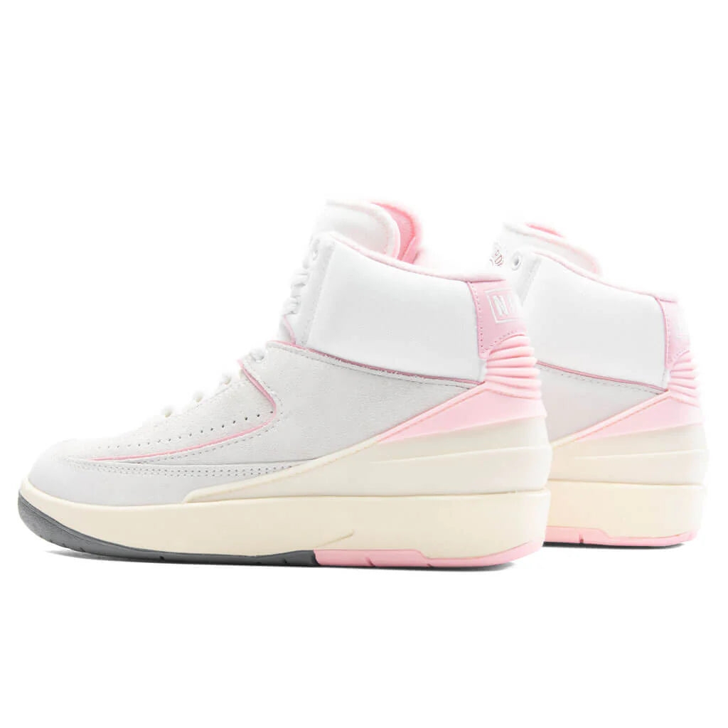 Womens Air Jordan 2 Retro Soft Pink Summit White Gym Red Medium Soft Pink