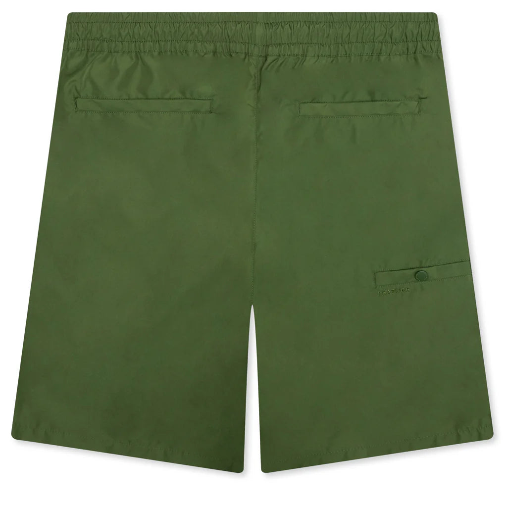 Andre Nylon Short Olive