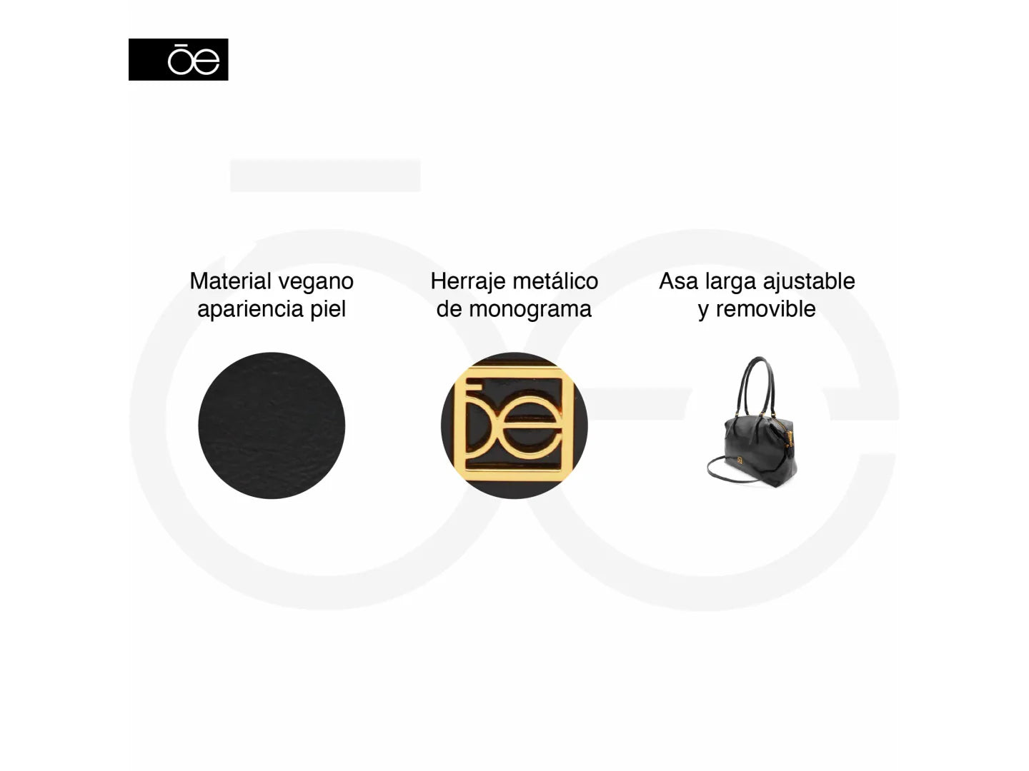 Bolsa de Hombro Cloe Negro para Mujer