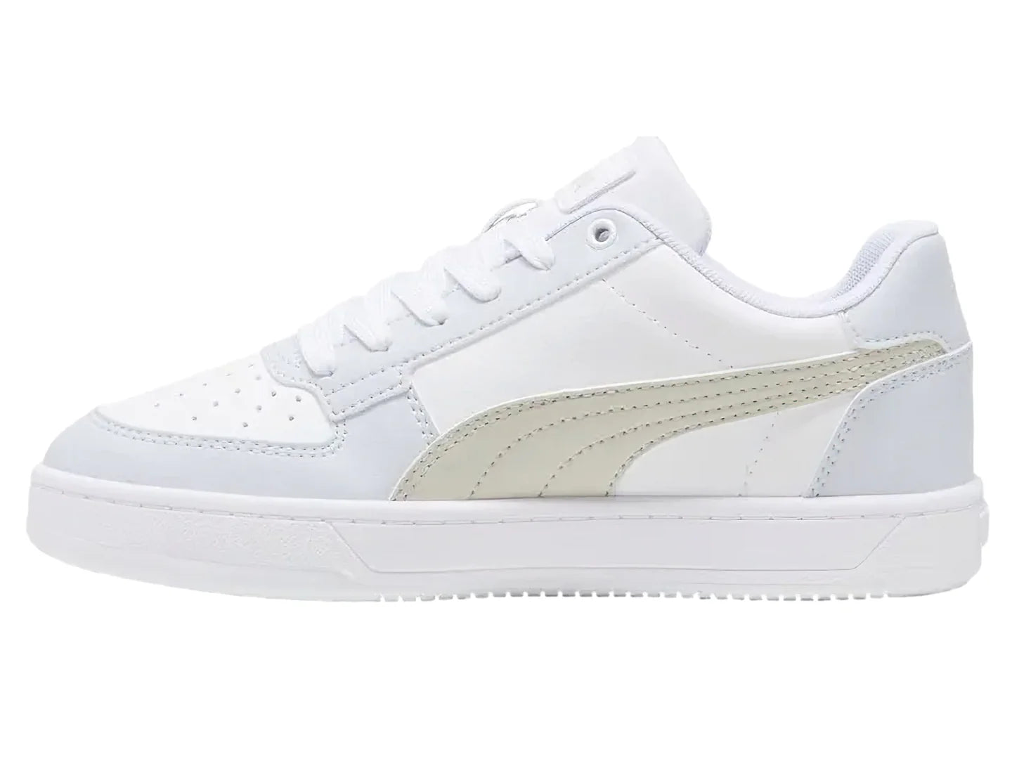 Tenis PUMA Caven JR Blanco y Beige para Niña