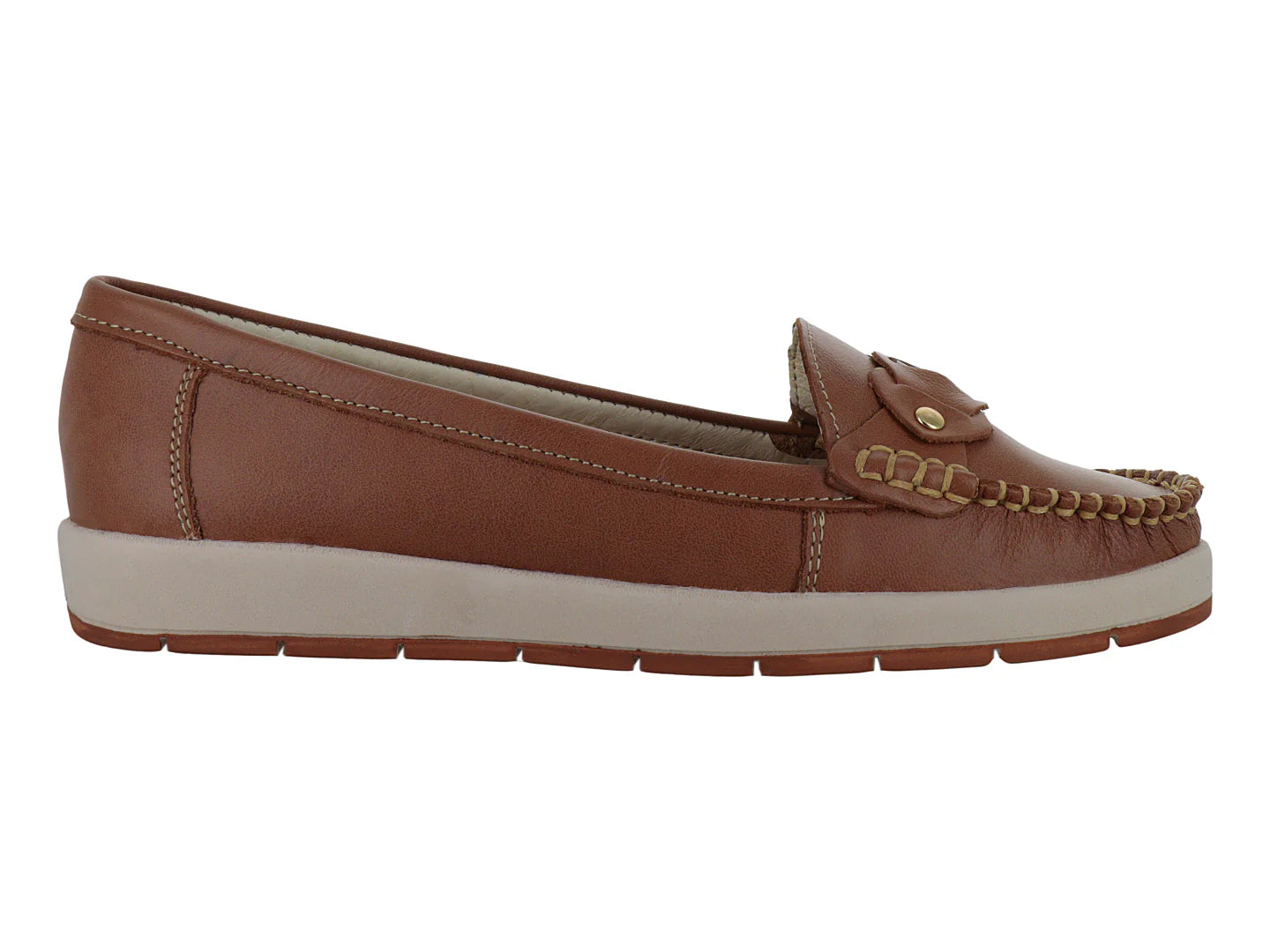 Mocasines Casuales MELIANA Color Miel para Mujer