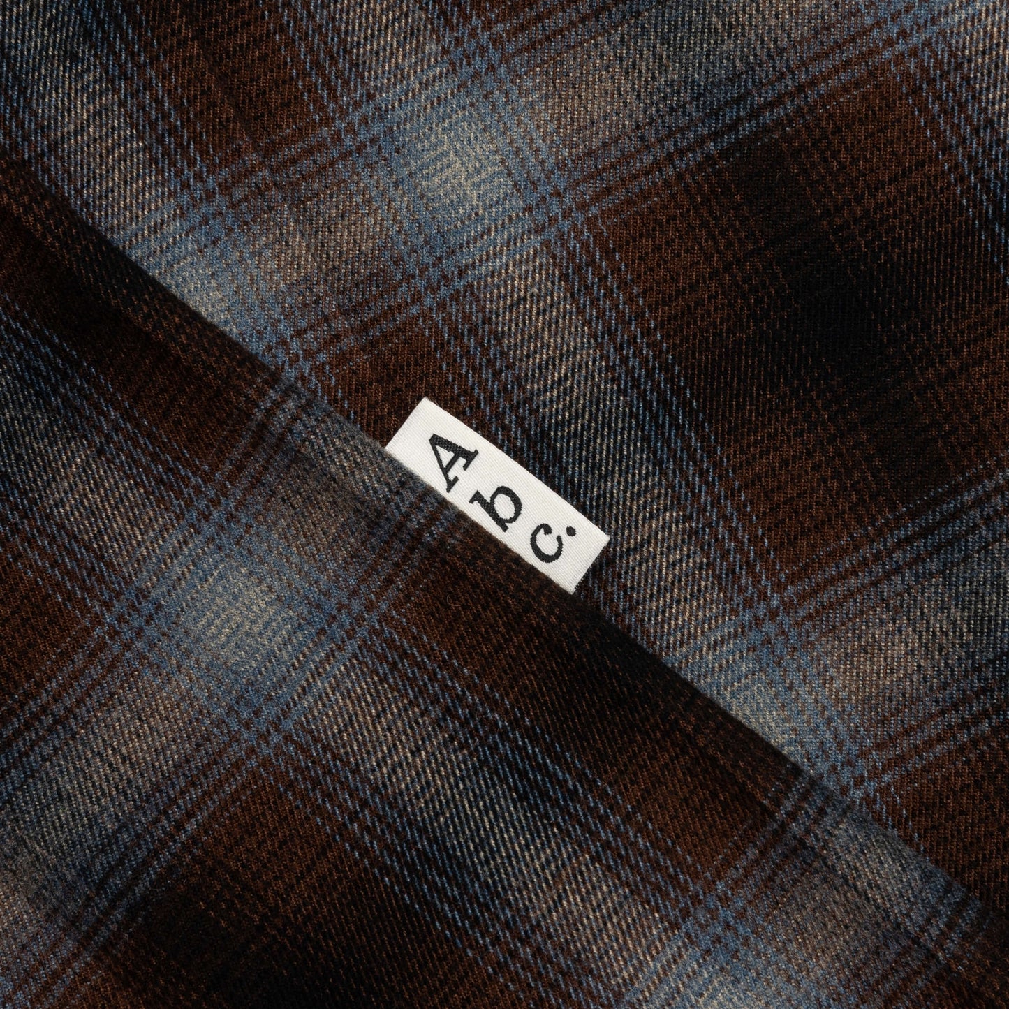 Abc Flannel Plaid Puffer Quilted Jacket Blue
