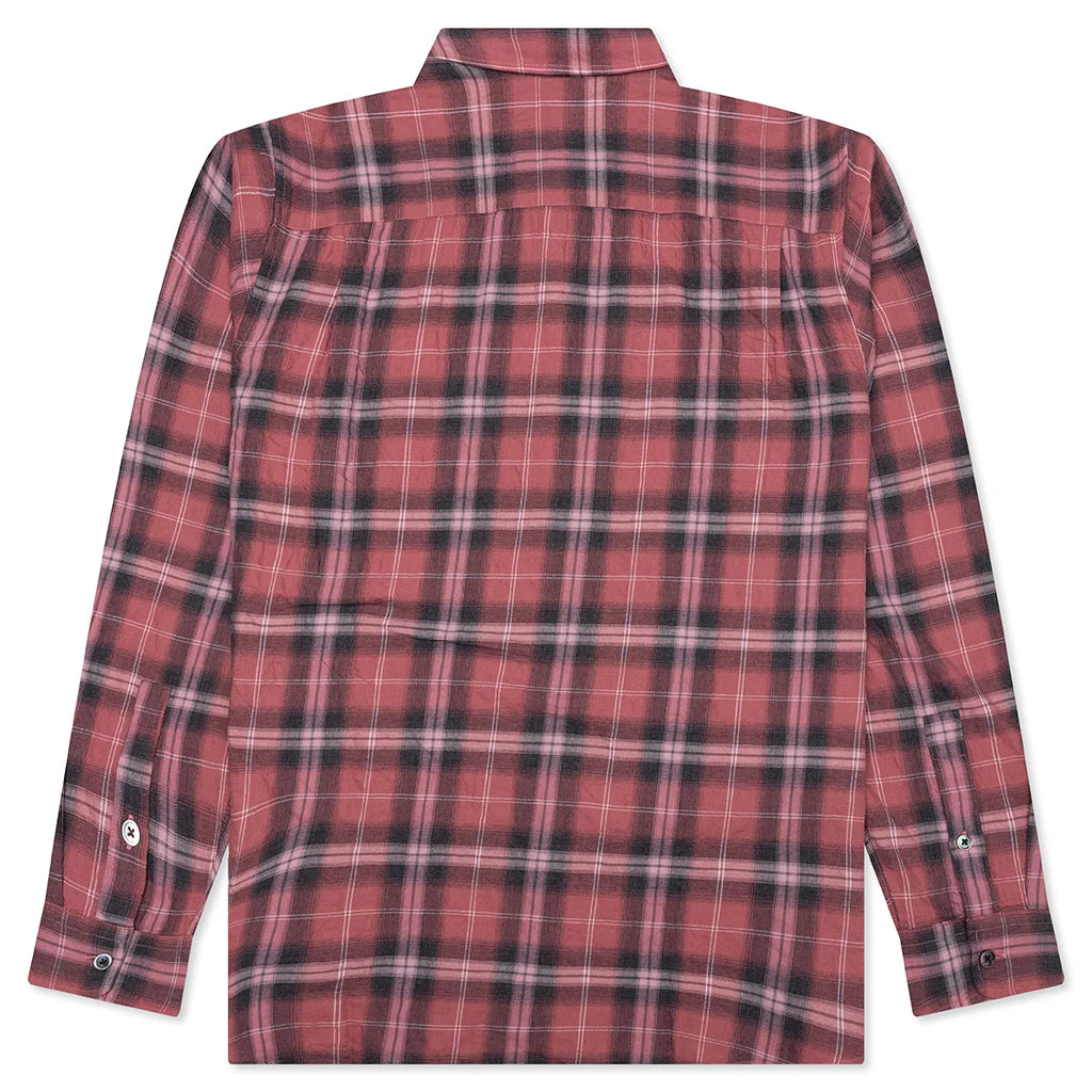Beach Plaid Shirt Red