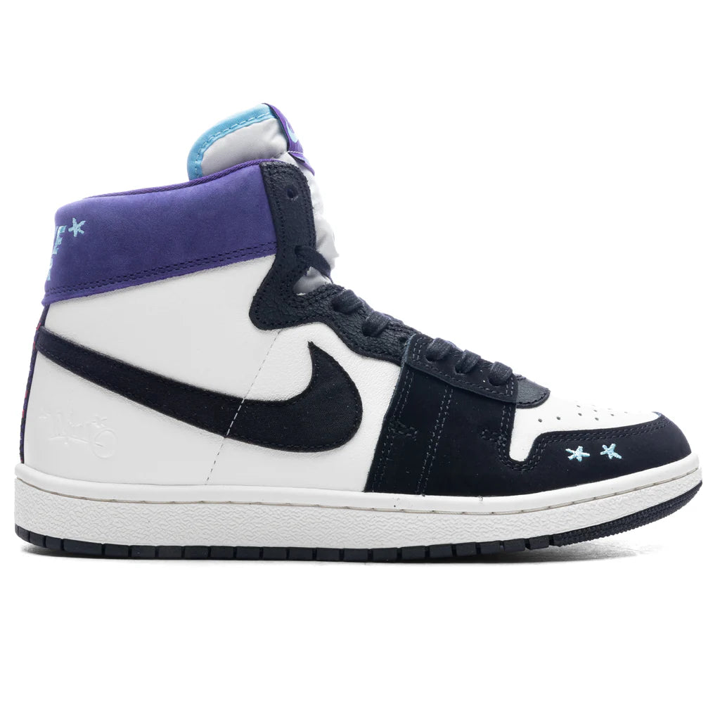 Womens Opium Paris x Jordan Air Ship Hornets Sail Blue Chill Black