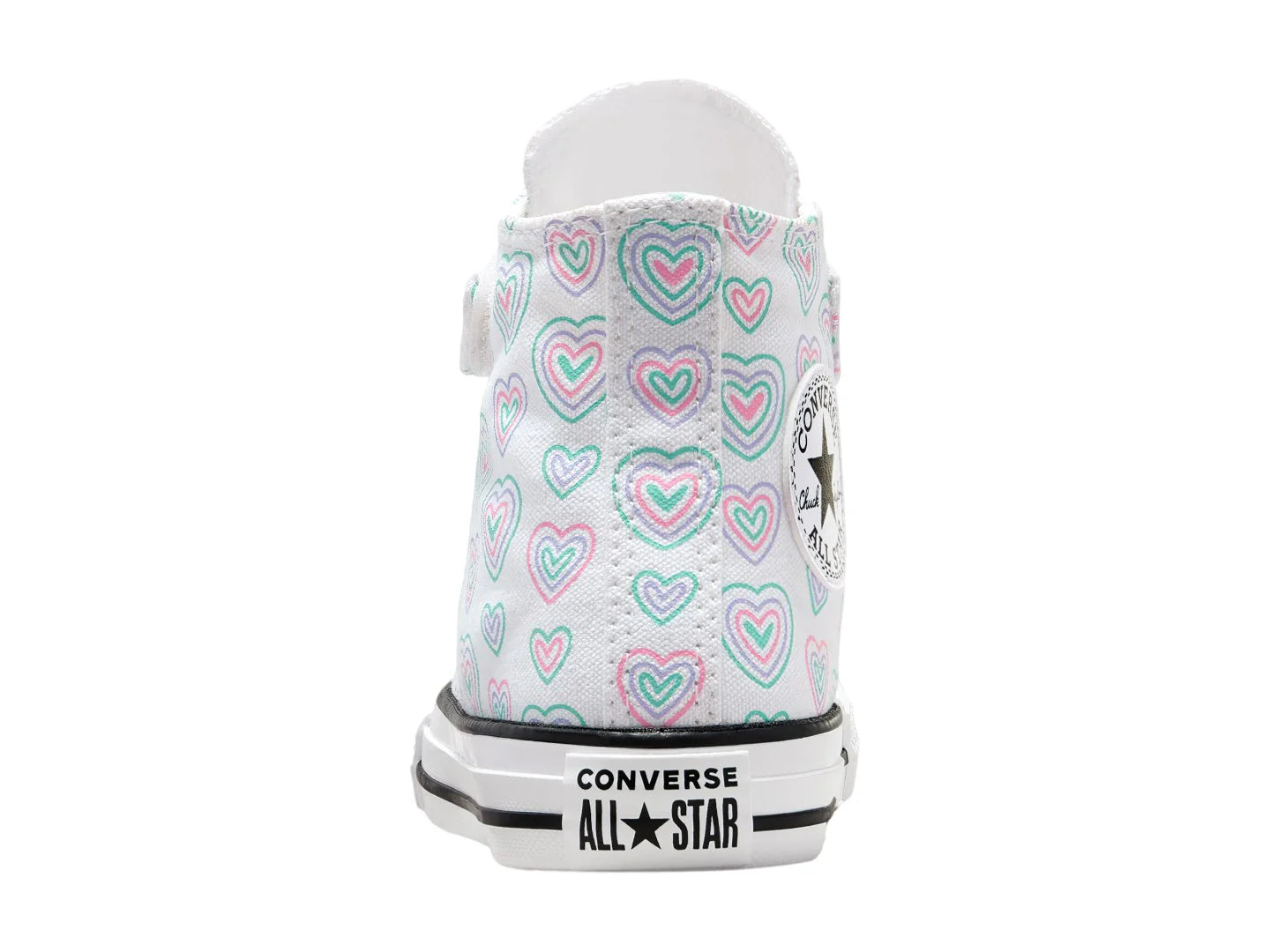 Tenis Converse CTAS HI Blanco y Rosa para Niña
