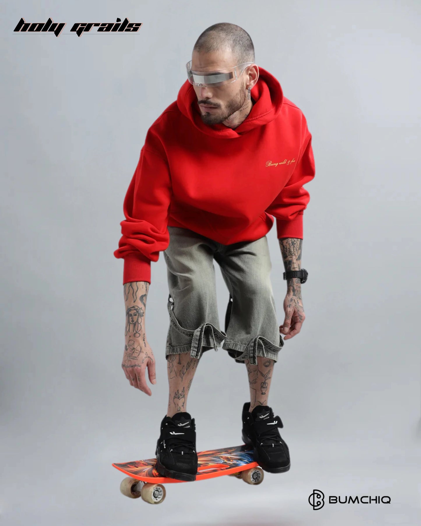 Tiger Roar Red Hoodie HG x Bumchiq