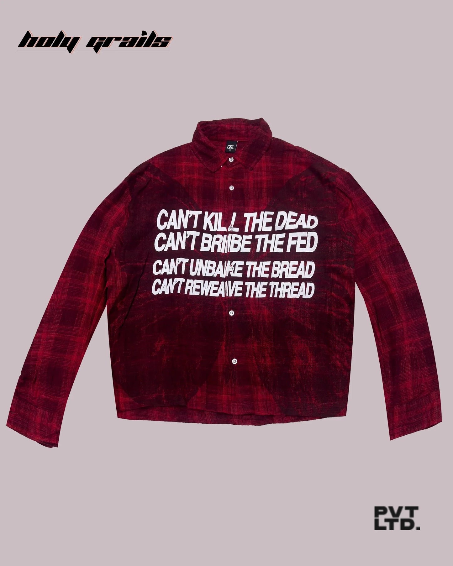 The Butterfly Red Flannel Shirt HG x Pvt Ltd