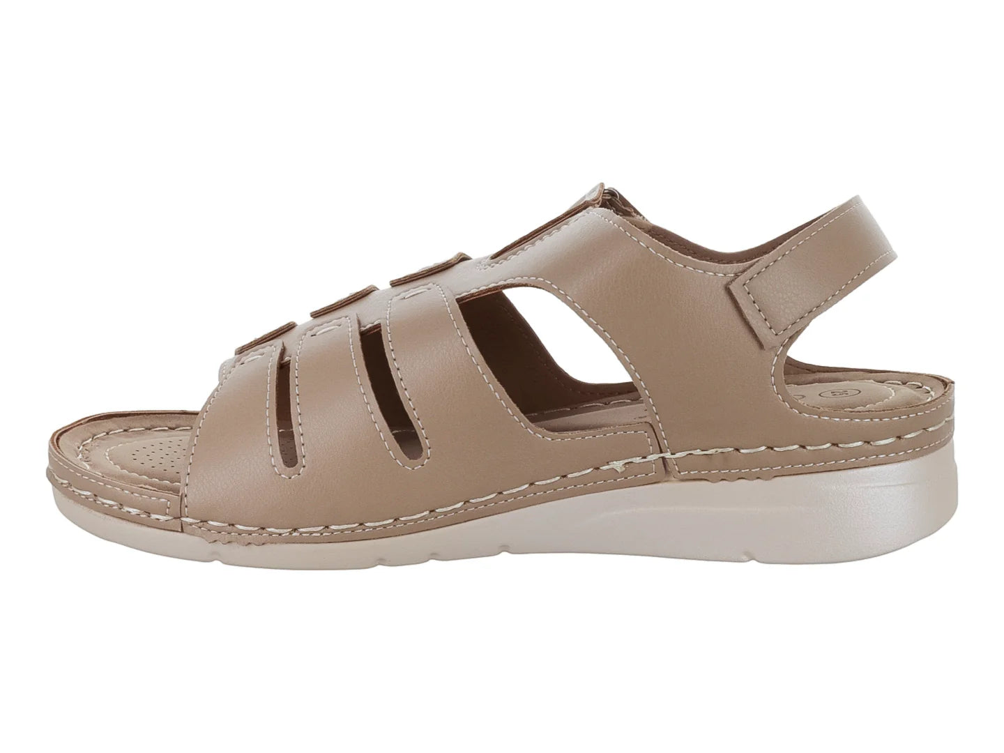 Sandalias Comfort Fit Color Camel para Mujer