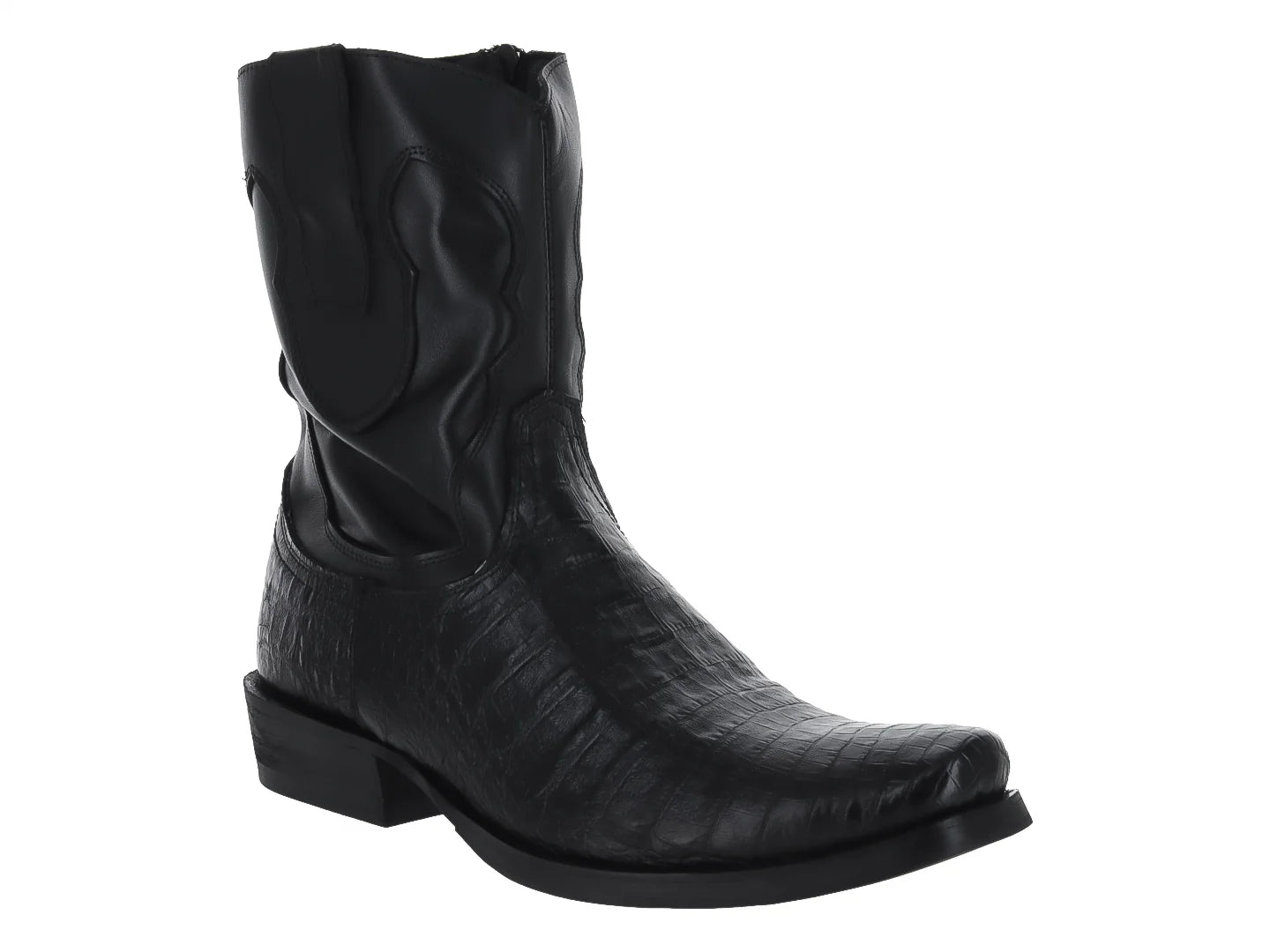 Botas IN MODA Imitación Cocodrilo Negro para Hombre