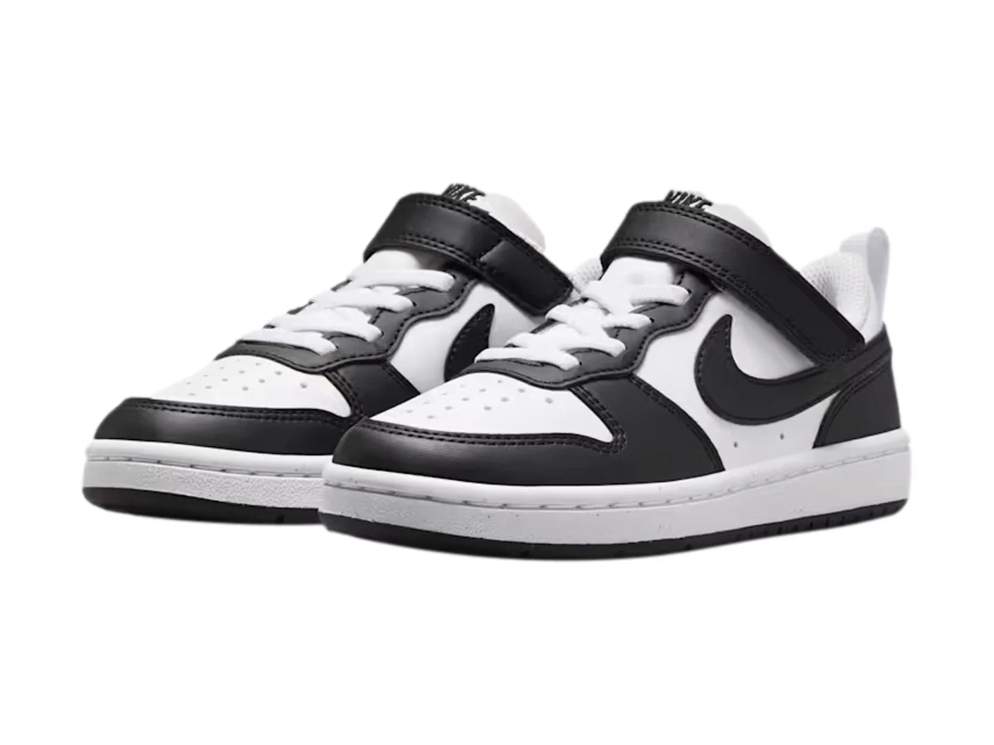 Tenis Nike Court Borough Low Blanco y Negro para Niño