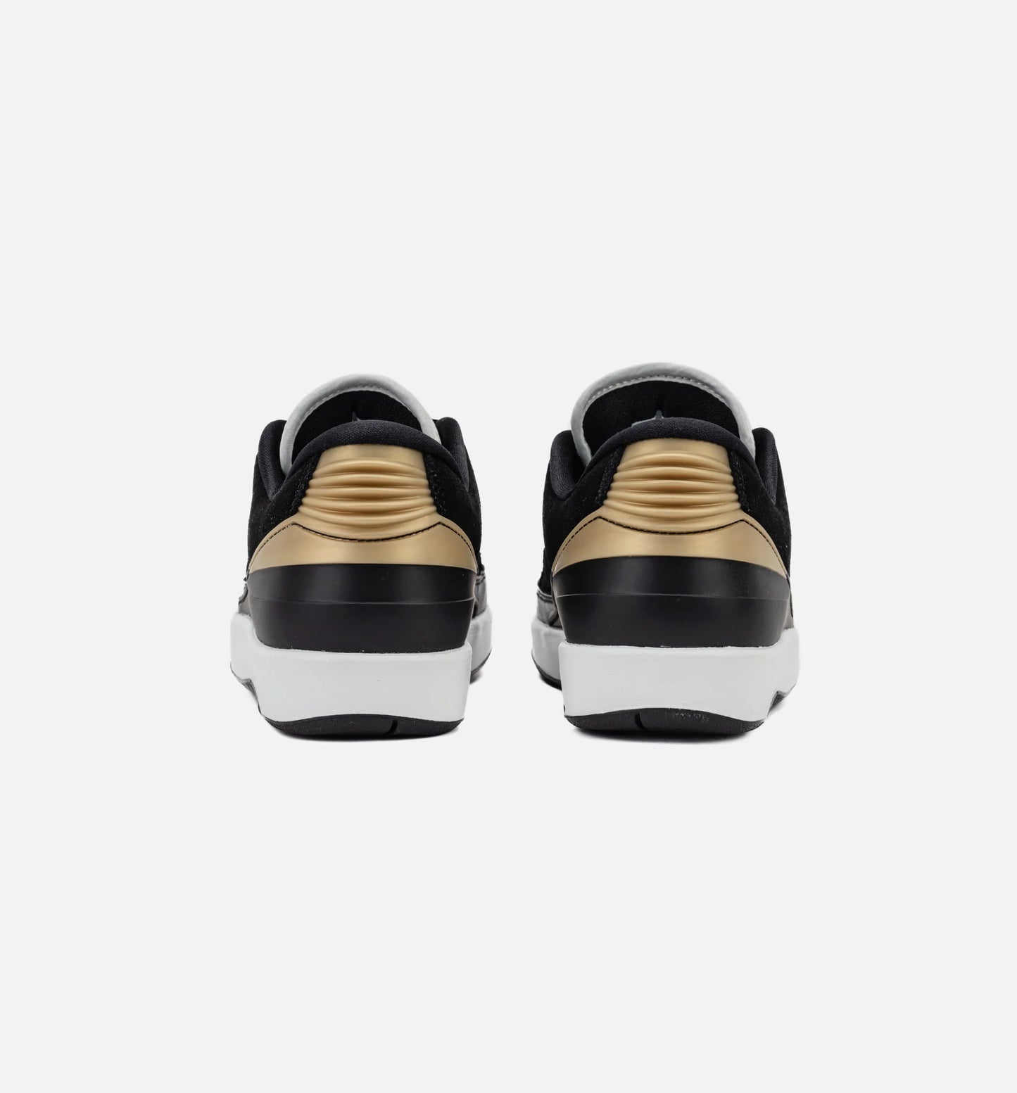 Air Jordan 2 Retro Low Black Varsity Red Womens Lifestyle Shoe Black Varsity Red Metallic Gold Off White
