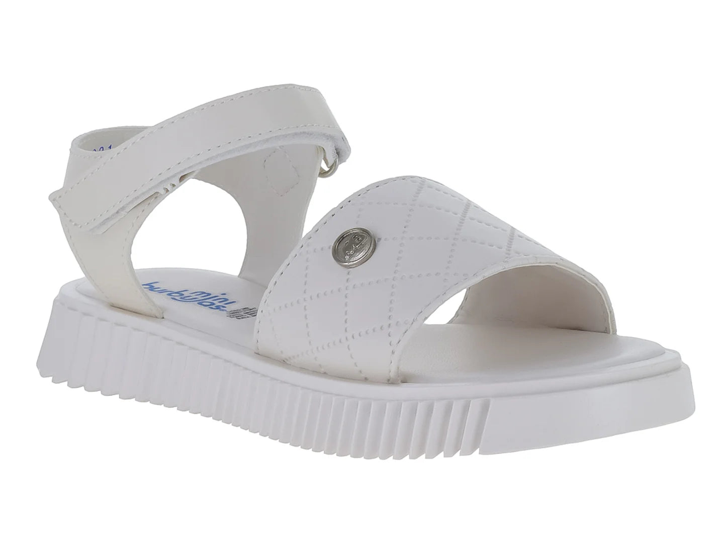 Sandalias Miniburbujas Blancas para Niña