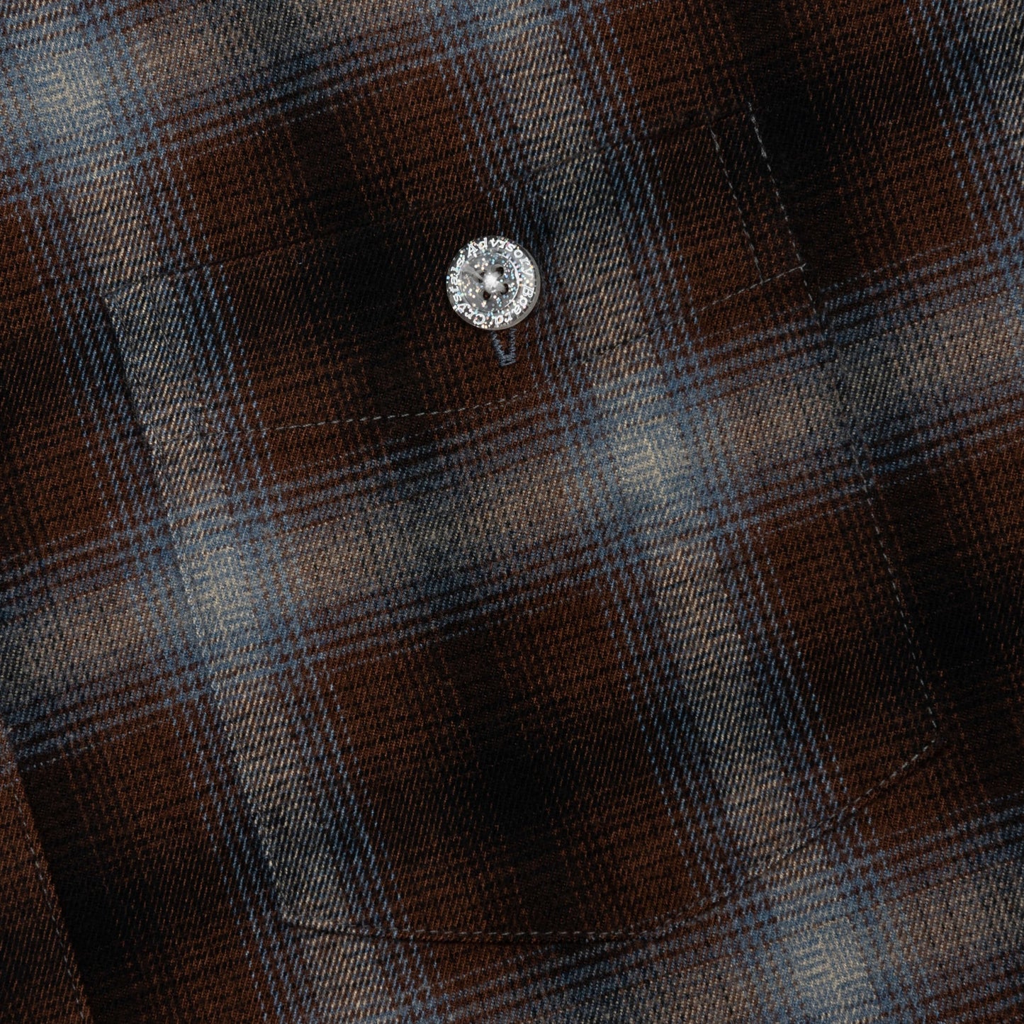 Abc Flannel Plaid Puffer Quilted Jacket Blue