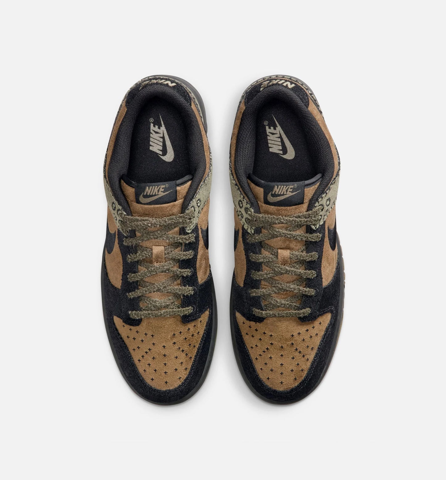 Dunk Low Retro Camo Olive Mens Lifestyle Shoe Brown Kelp Black Medium Olive