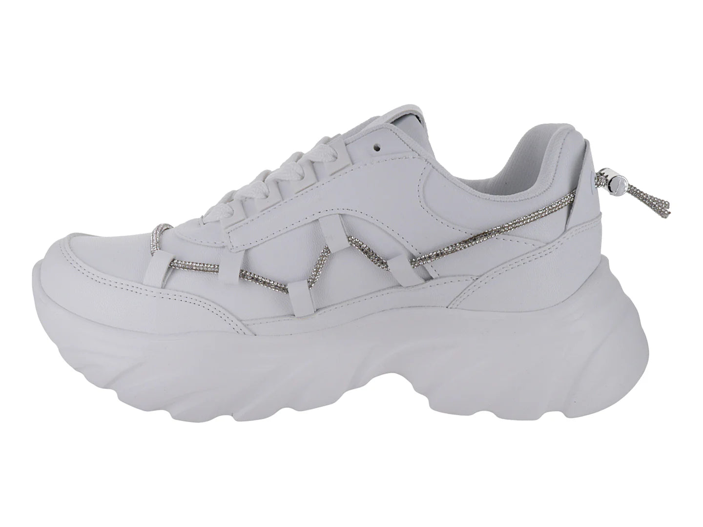 Tenis Clasben Swarovski Blanco para Mujer