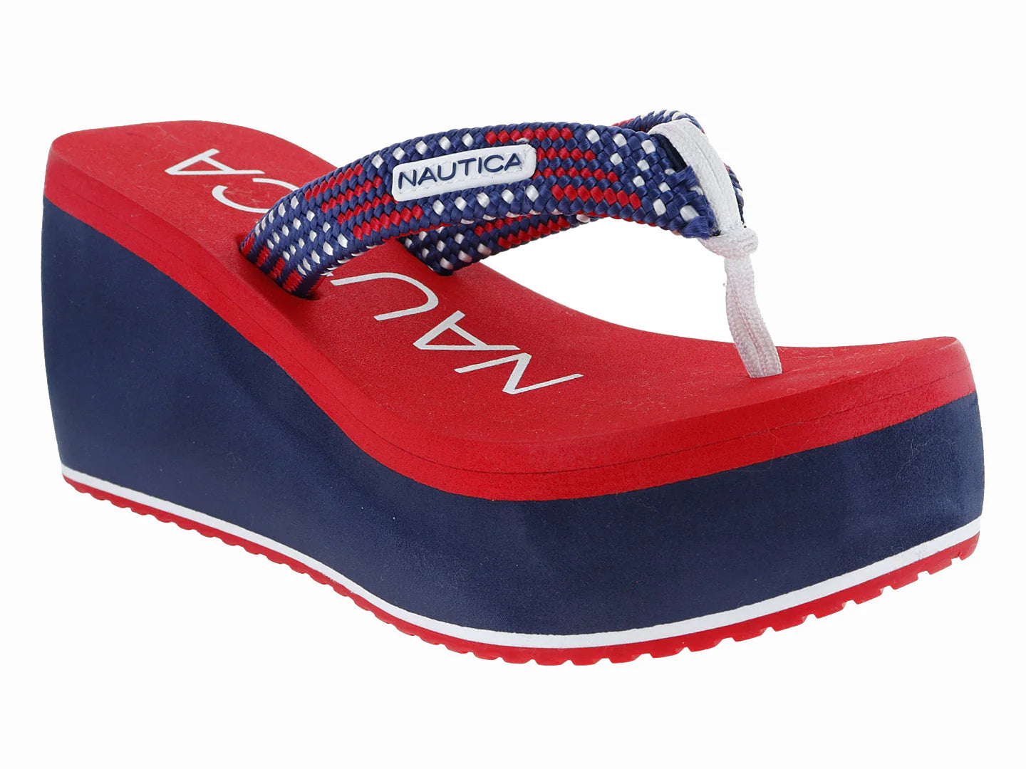 Sandalias Nautica Rojo y Marino para Mujer
