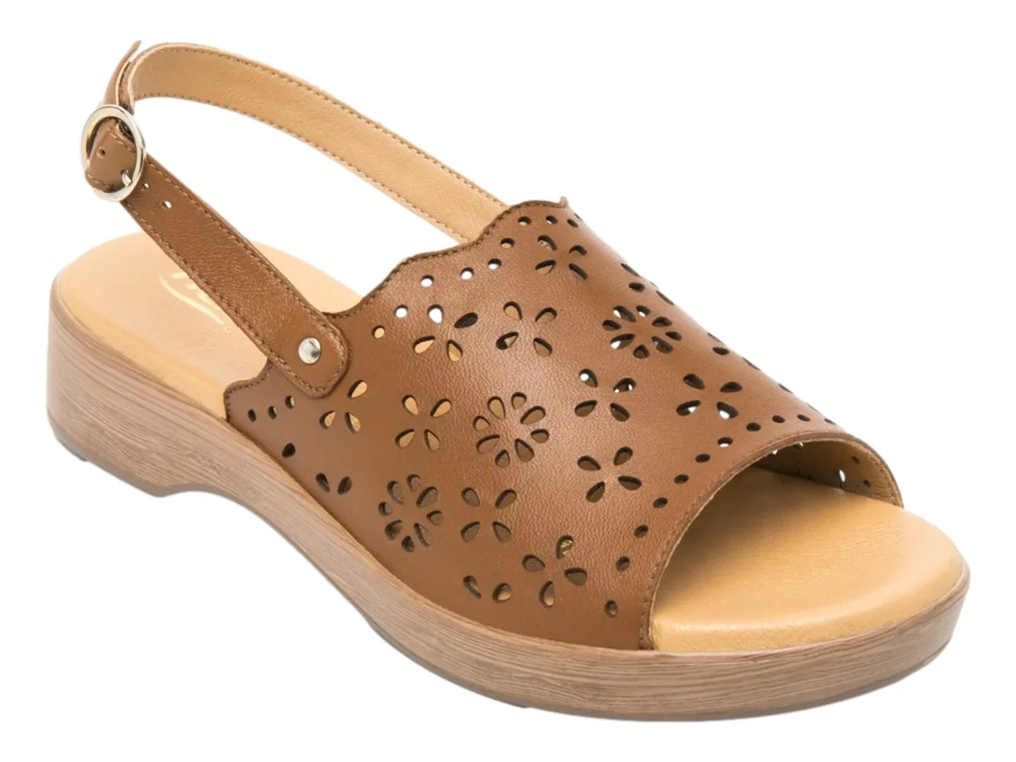 Sandalias Flexi de Plataforma Color Tan para Mujer