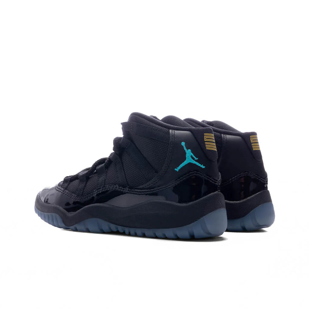 Air Jordan 11 Retro Gamma PS Black Gamma Blue Varsity Maize