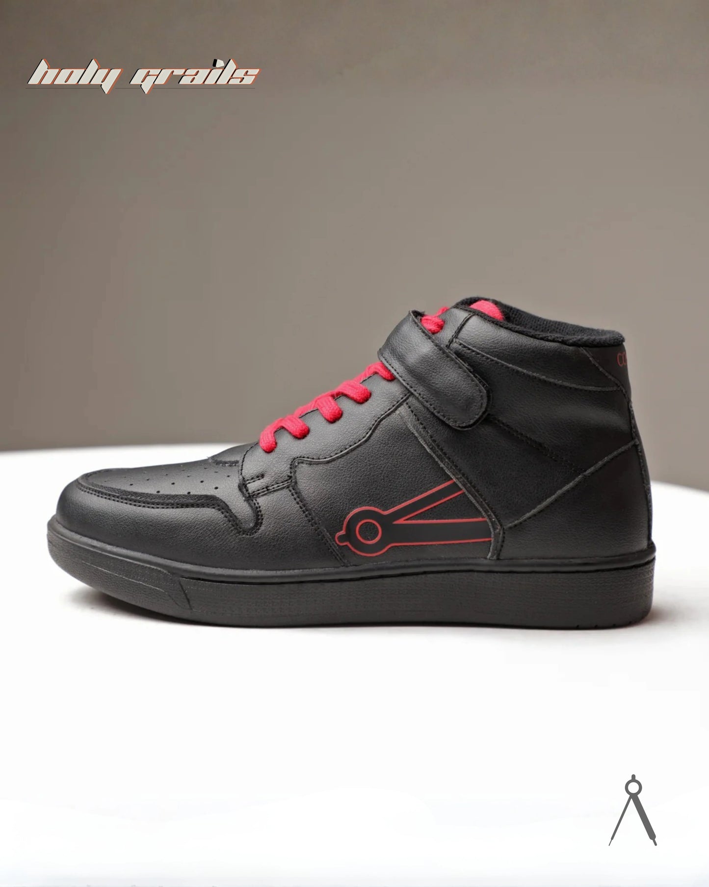 Vector Classic Black Red Accent High Sneakers HG x Cos Tan