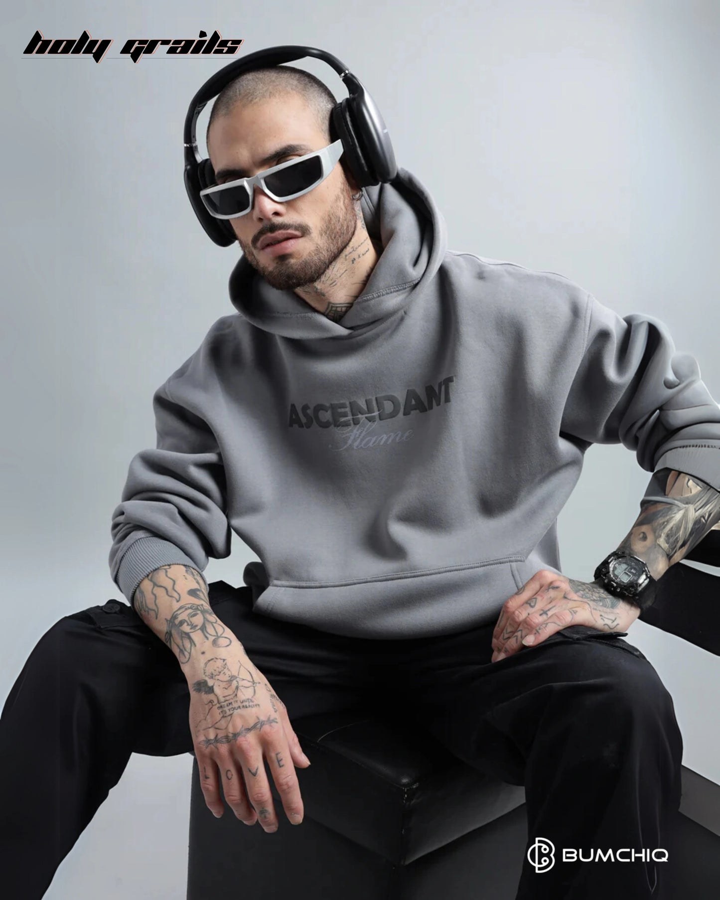 Ascendant Grey Hoodie HG x Bumchiq