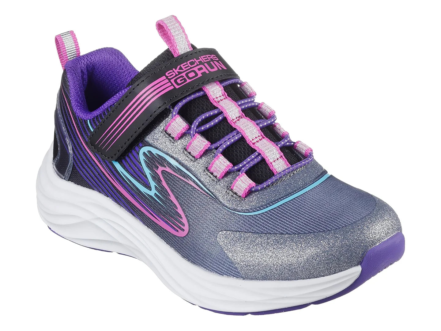 Tenis Skechers Go Run Accelerate Negro Multicolor para Niña
