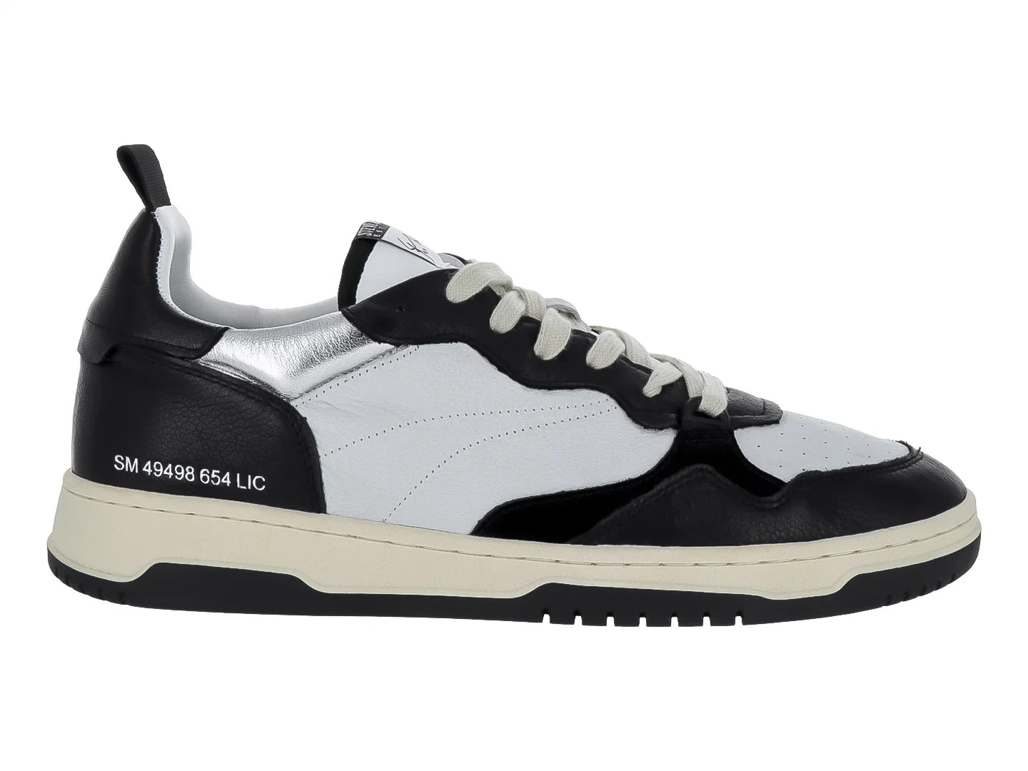 Tenis Steve Madden Easton Blanco y Negro para Hombre