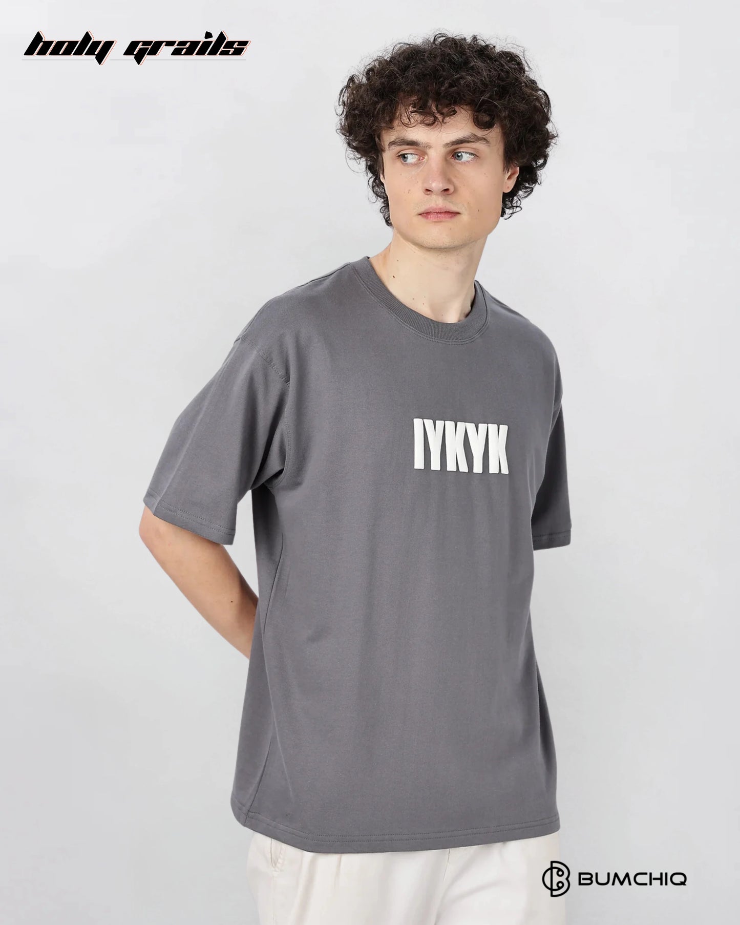 IYKYK Grey Oversize Tee HG x Bumchiq