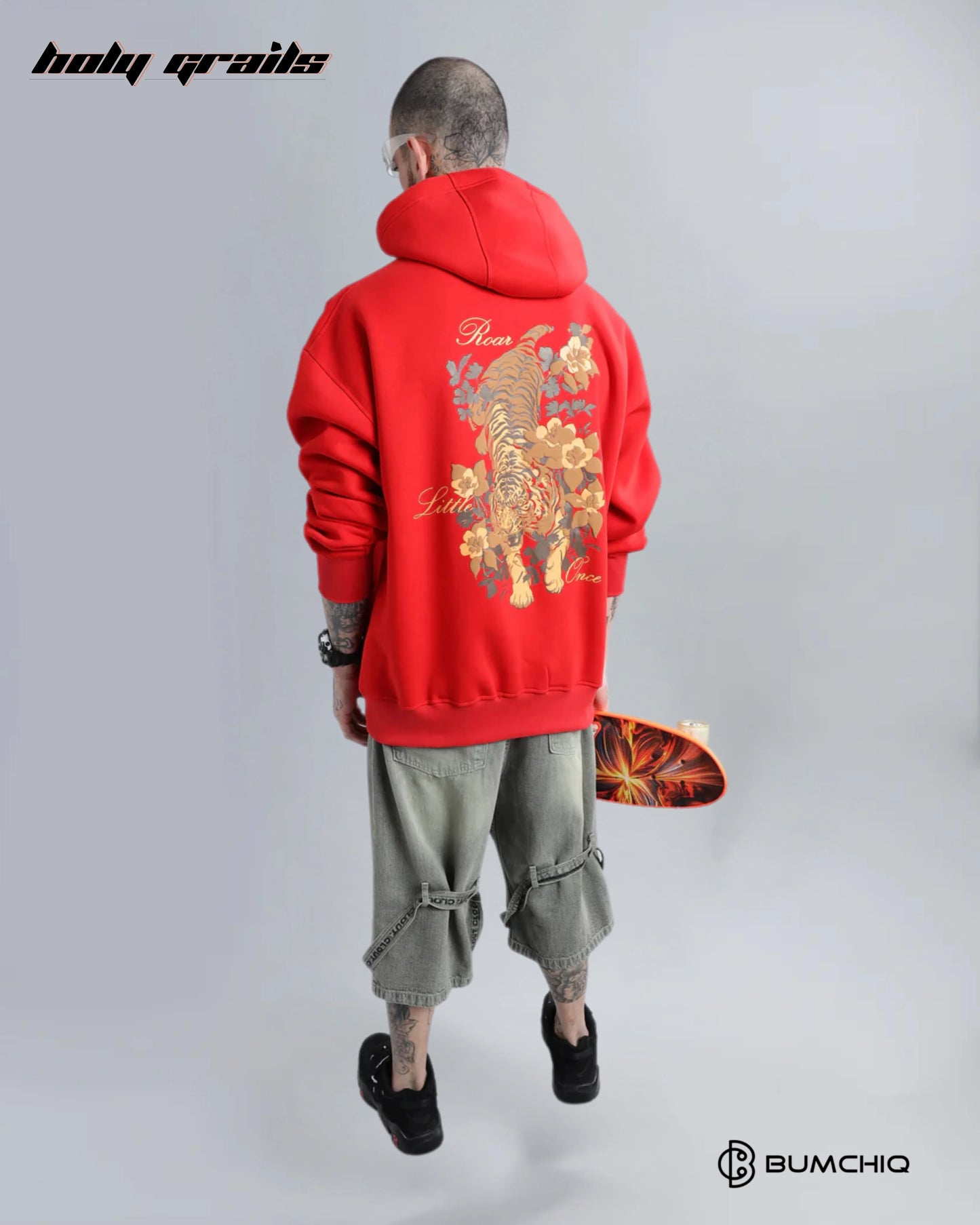 Tiger Roar Red Hoodie HG x Bumchiq