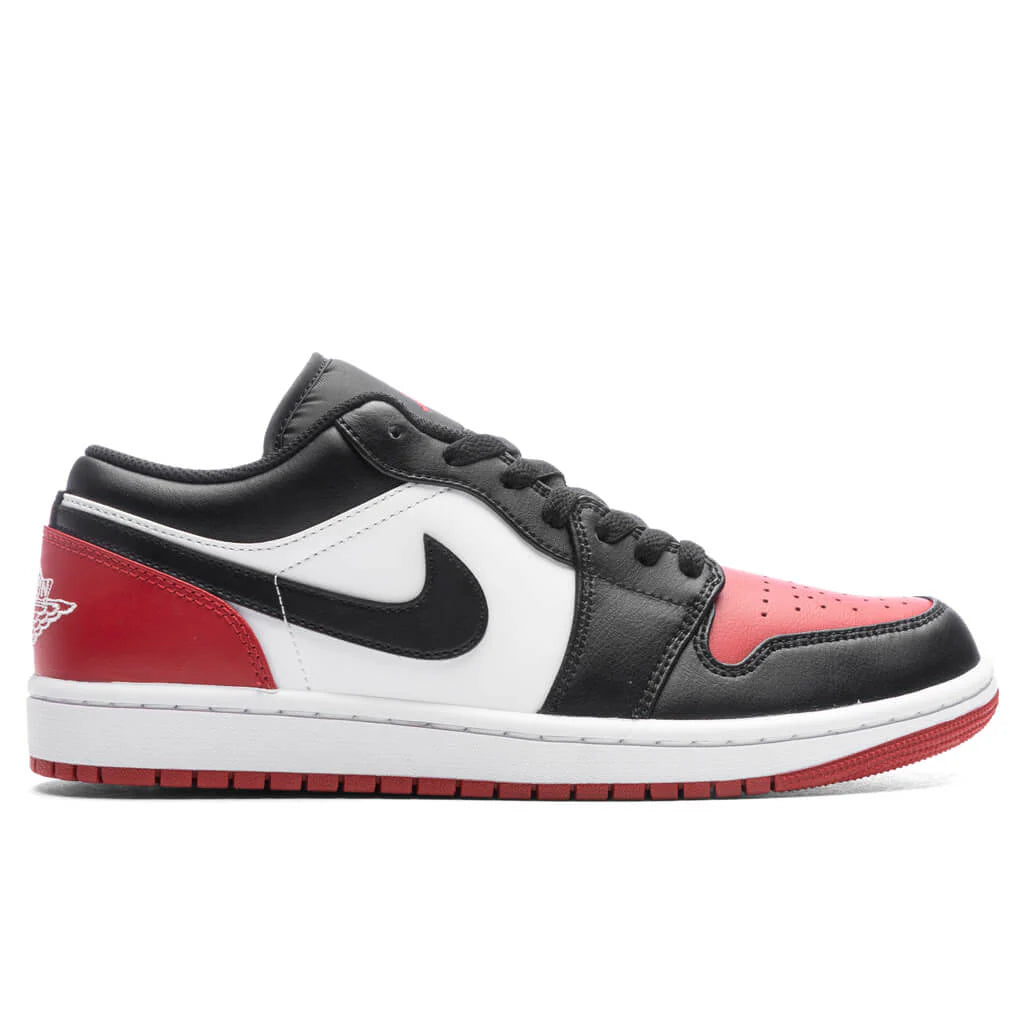 Air Jordan 1 Low White Black Varsity Red