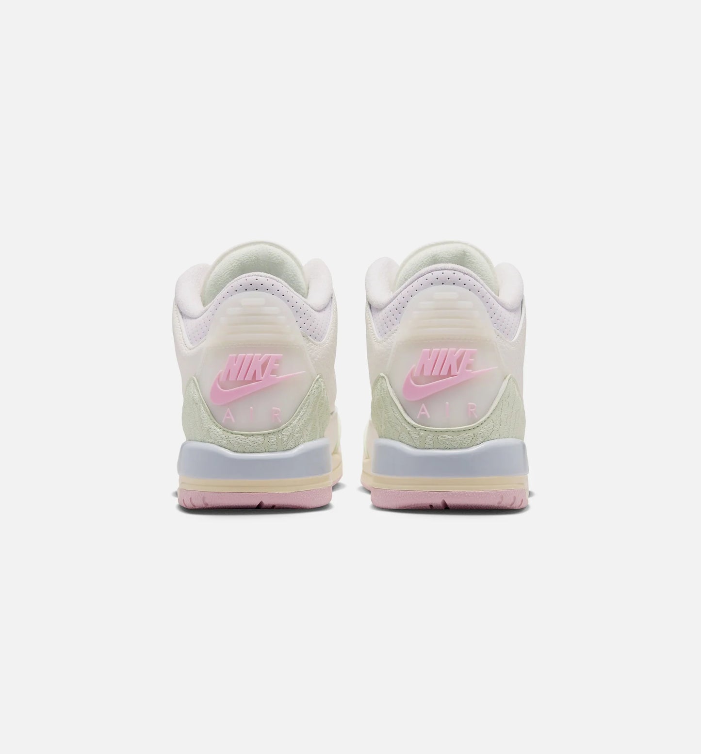 Air Jordan 3 Retro Sail and Jade Aura Grade School Lifestyle Shoe Sail Aura Jade Aura Iris Whisper
