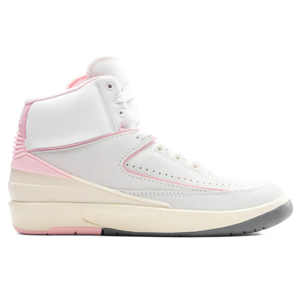Womens Air Jordan 2 Retro Soft Pink Summit White Gym Red Medium Soft Pink