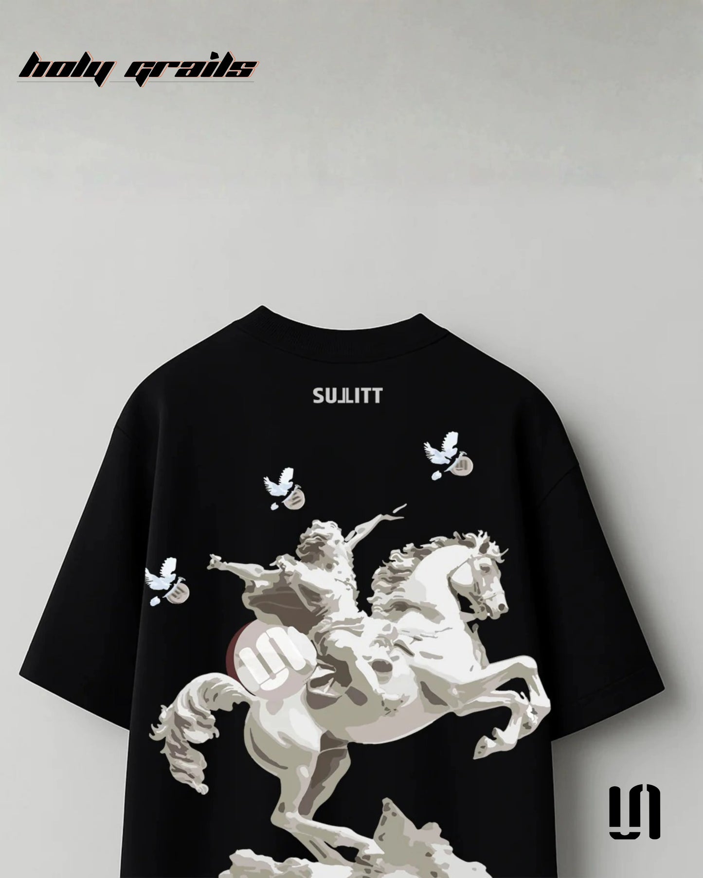 Mighty Horse Black Oversized Tee HG x Sullitt