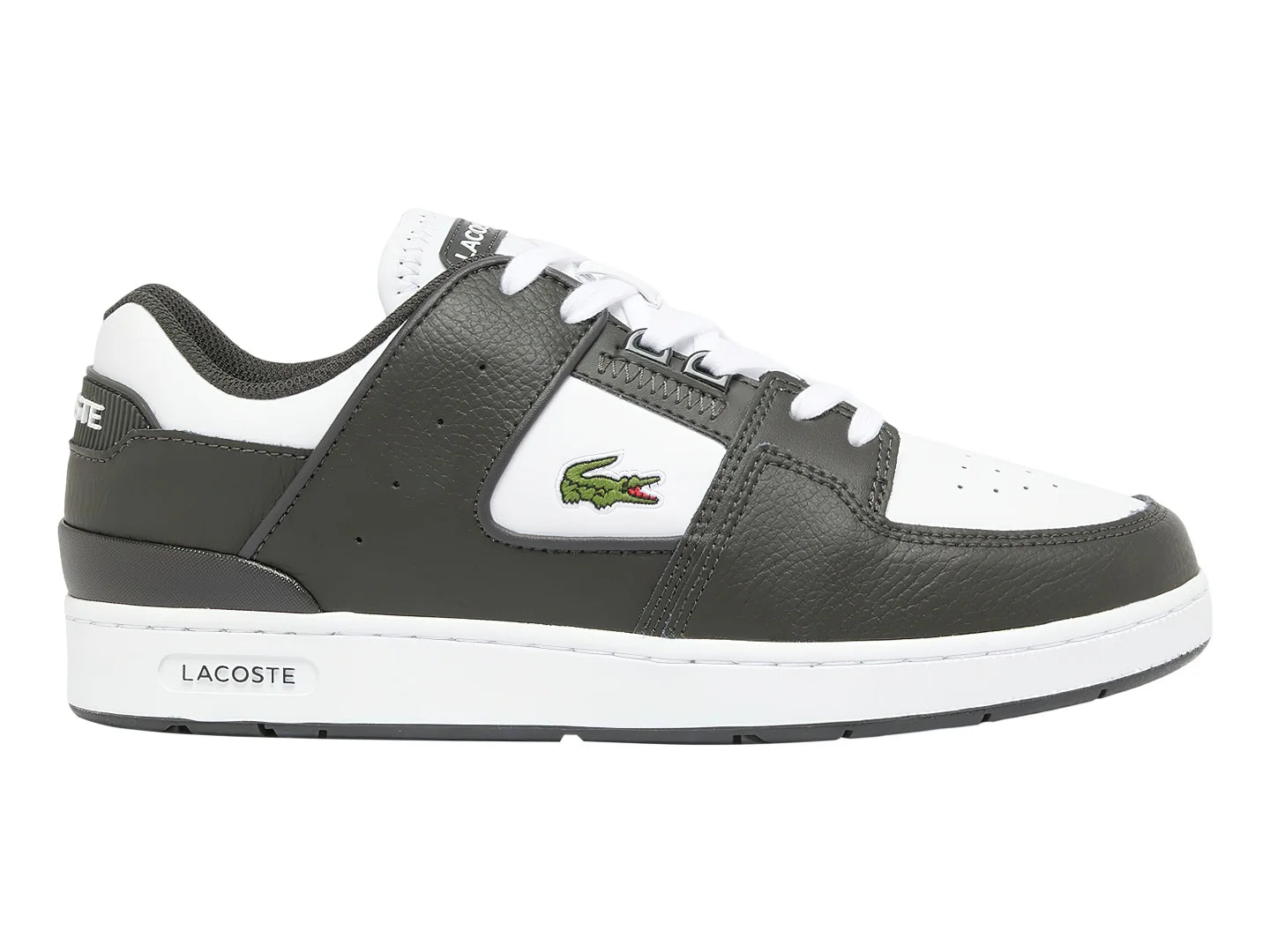 Tenis Lacoste Court Cage Verde Oscuro y Blanco para Hombre