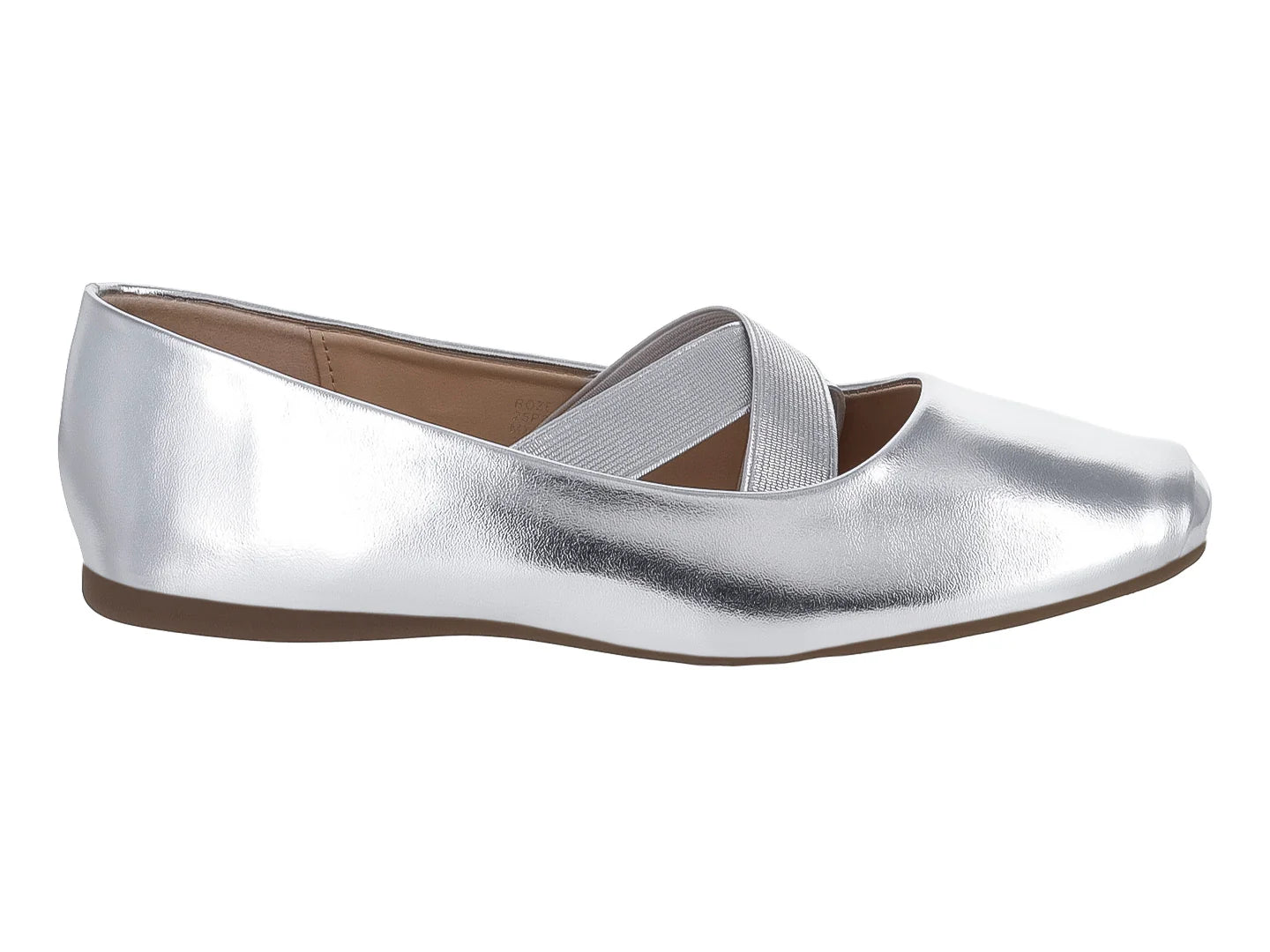 Zapatos Flats ROZE Color Plata para Mujer