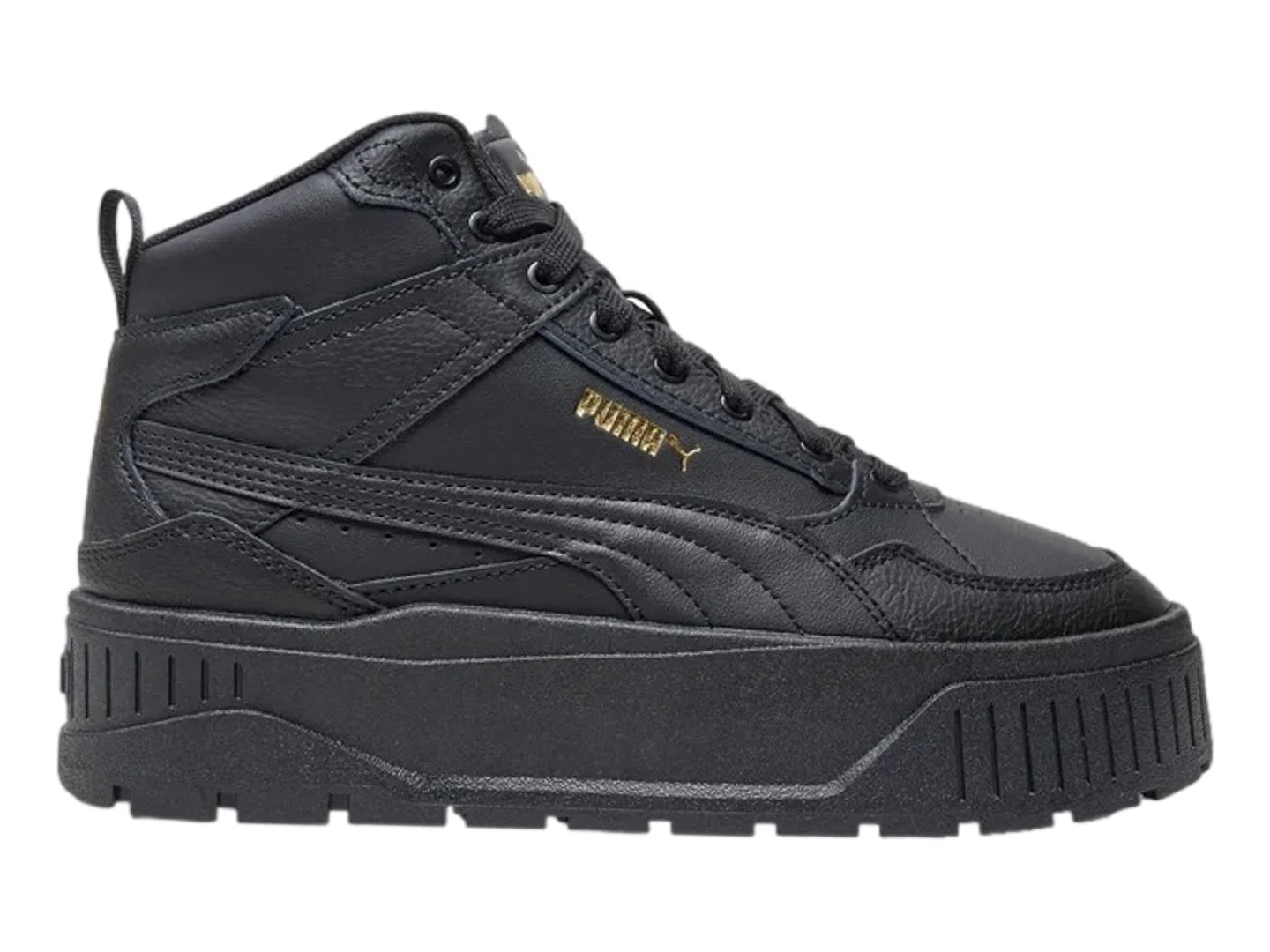 Tenis PUMA Carmen II Idol Mid Negros y Dorados para Mujer