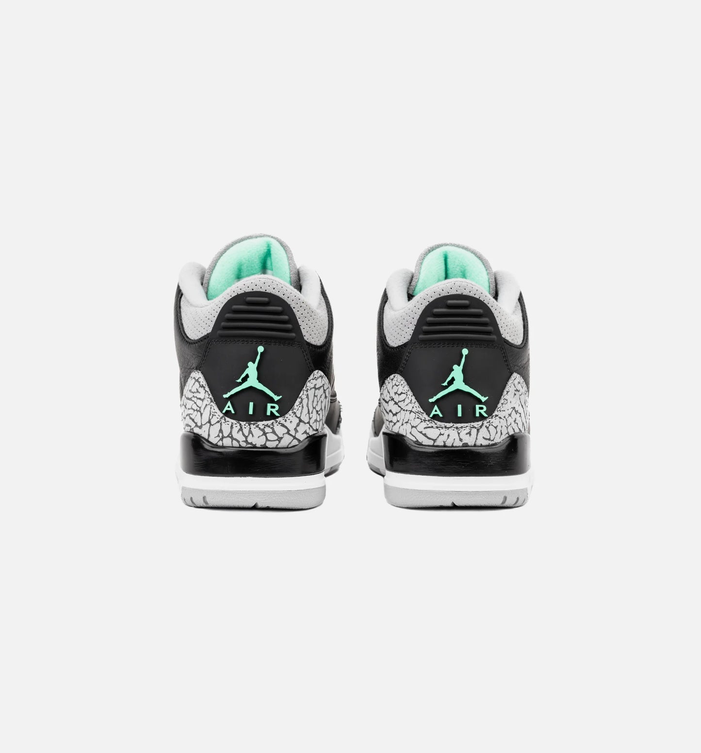 Air Jordan 3 Retro Green Glow Mens Lifestyle Shoe Black Green Glow Wolf Grey White