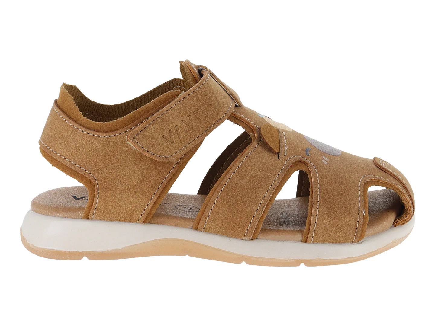 Sandalias Vavito Color Camel para Niño