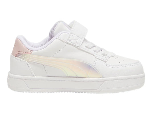 Tenis PUMA Caven 20 Holo Blanco y Rosa para Niña