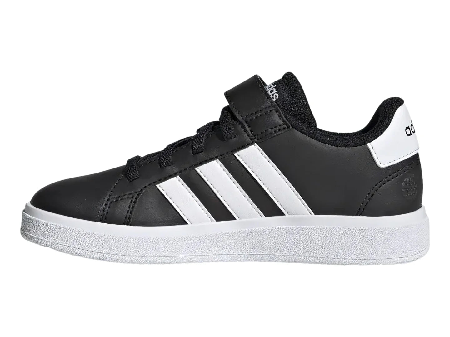 Tenis Adidas Grand Court 20 Negro y Blanco para Niño