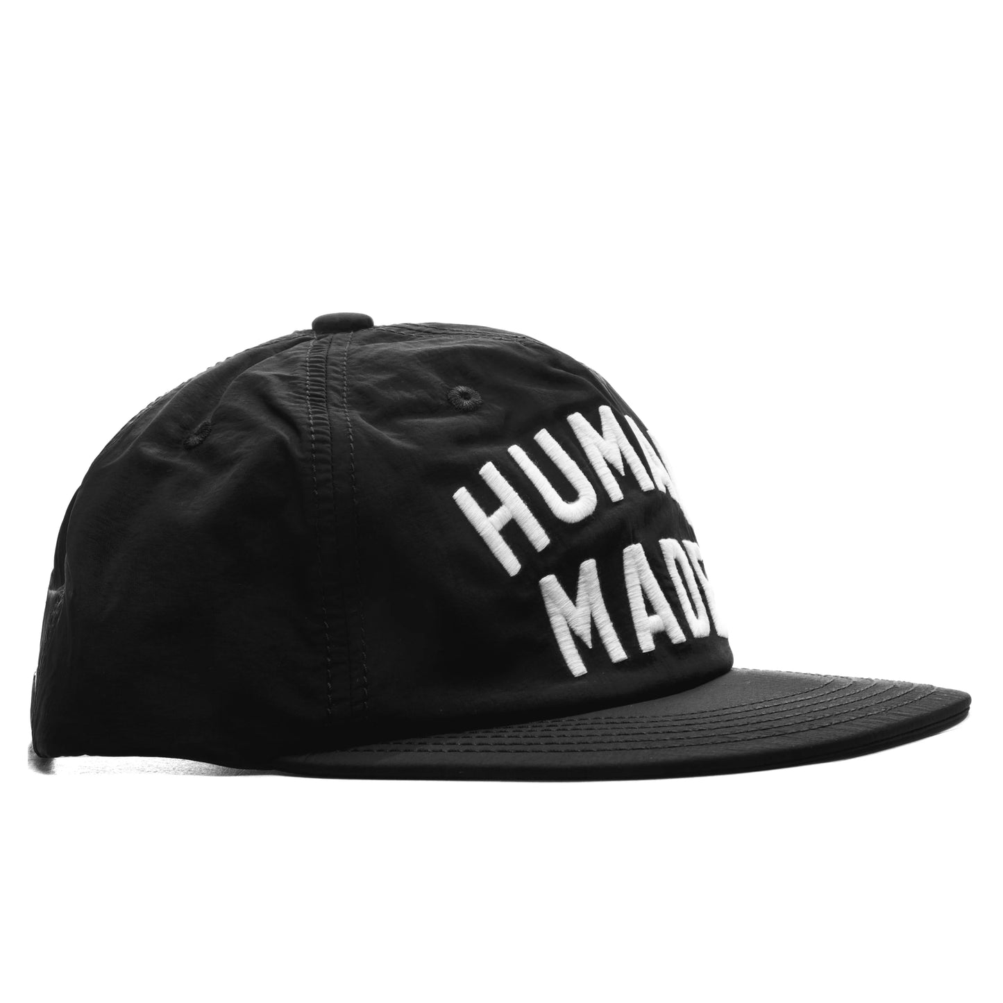 5 Panel Nylon Cap Black
