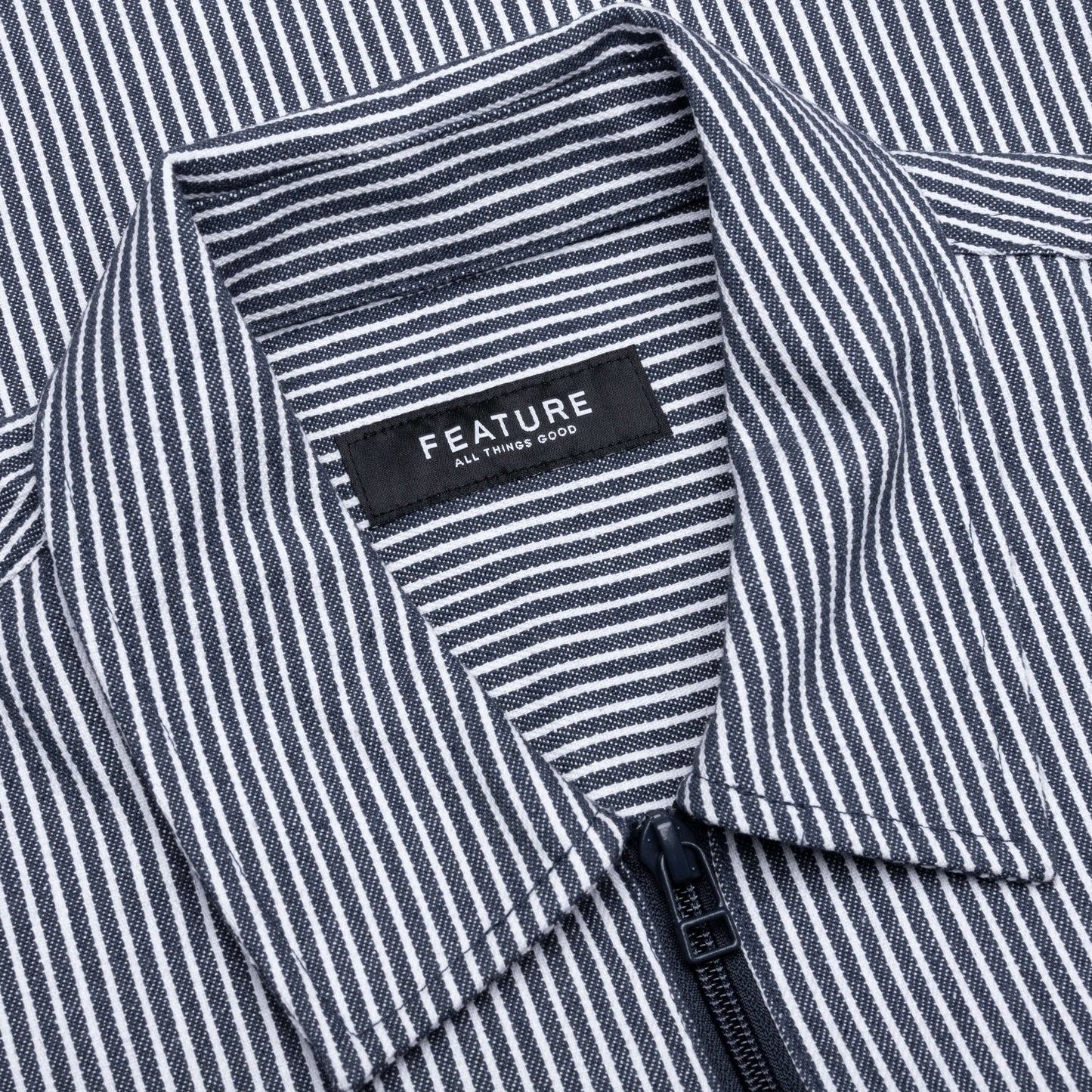 Smith 3 4 Zip Shirt Blue