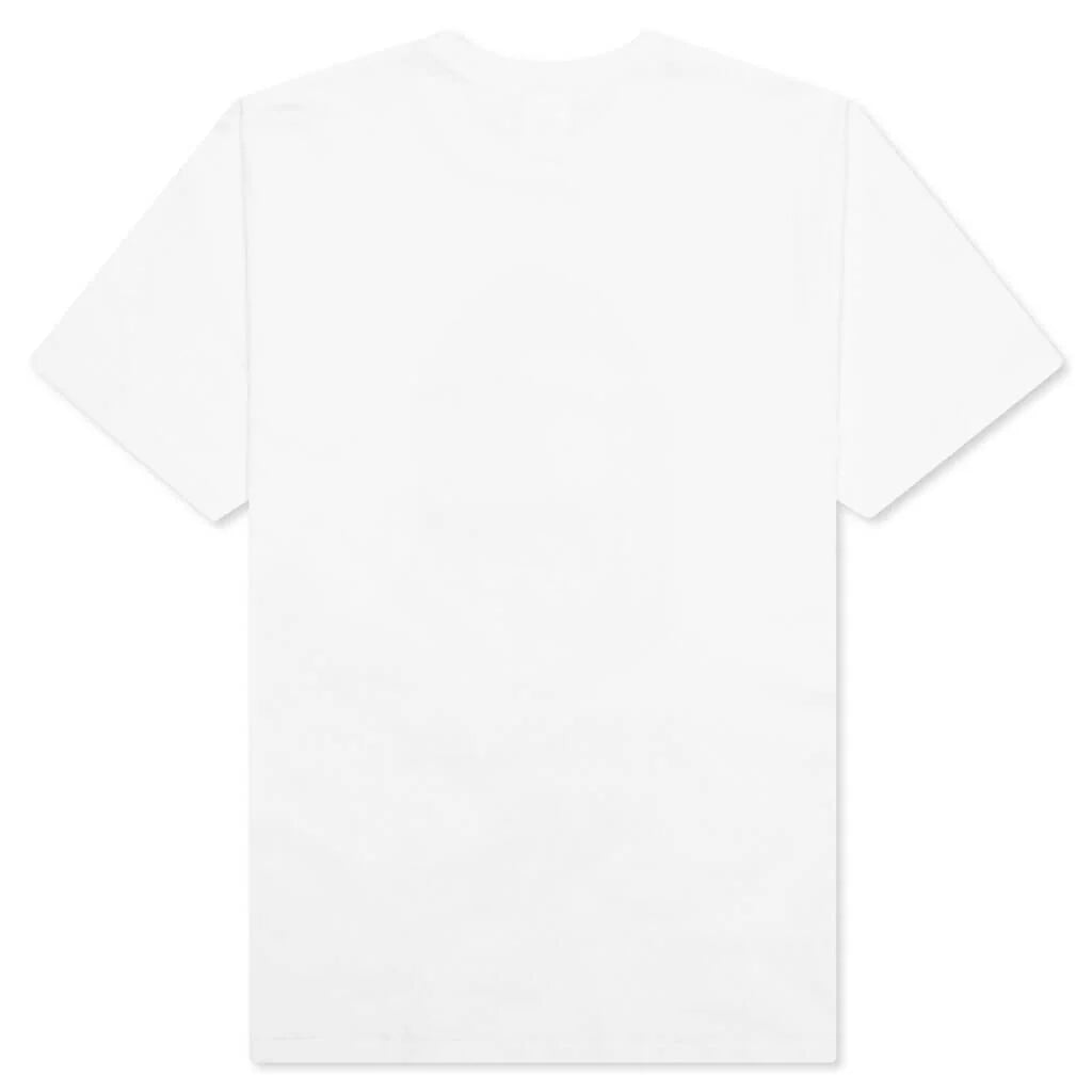 Color Camo Milo Shark Tee White Red