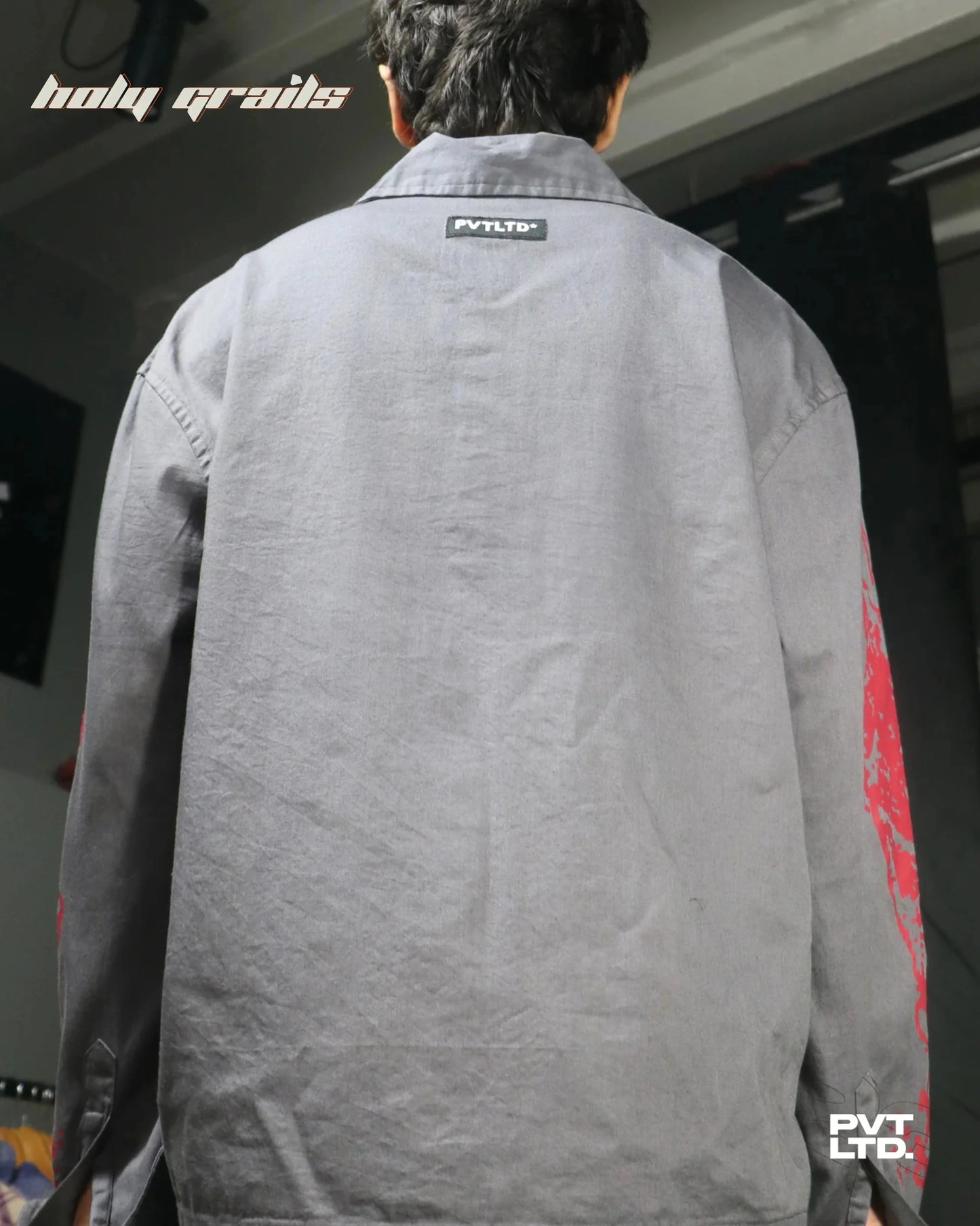 Vampires Love Grey Print Shirt HG x Pvt Ltd