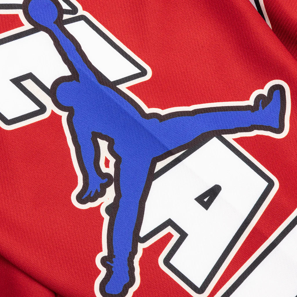 Jordan x Nigel Sylvester Jersey Cinnabar Cinnabar Black Lyon Blue