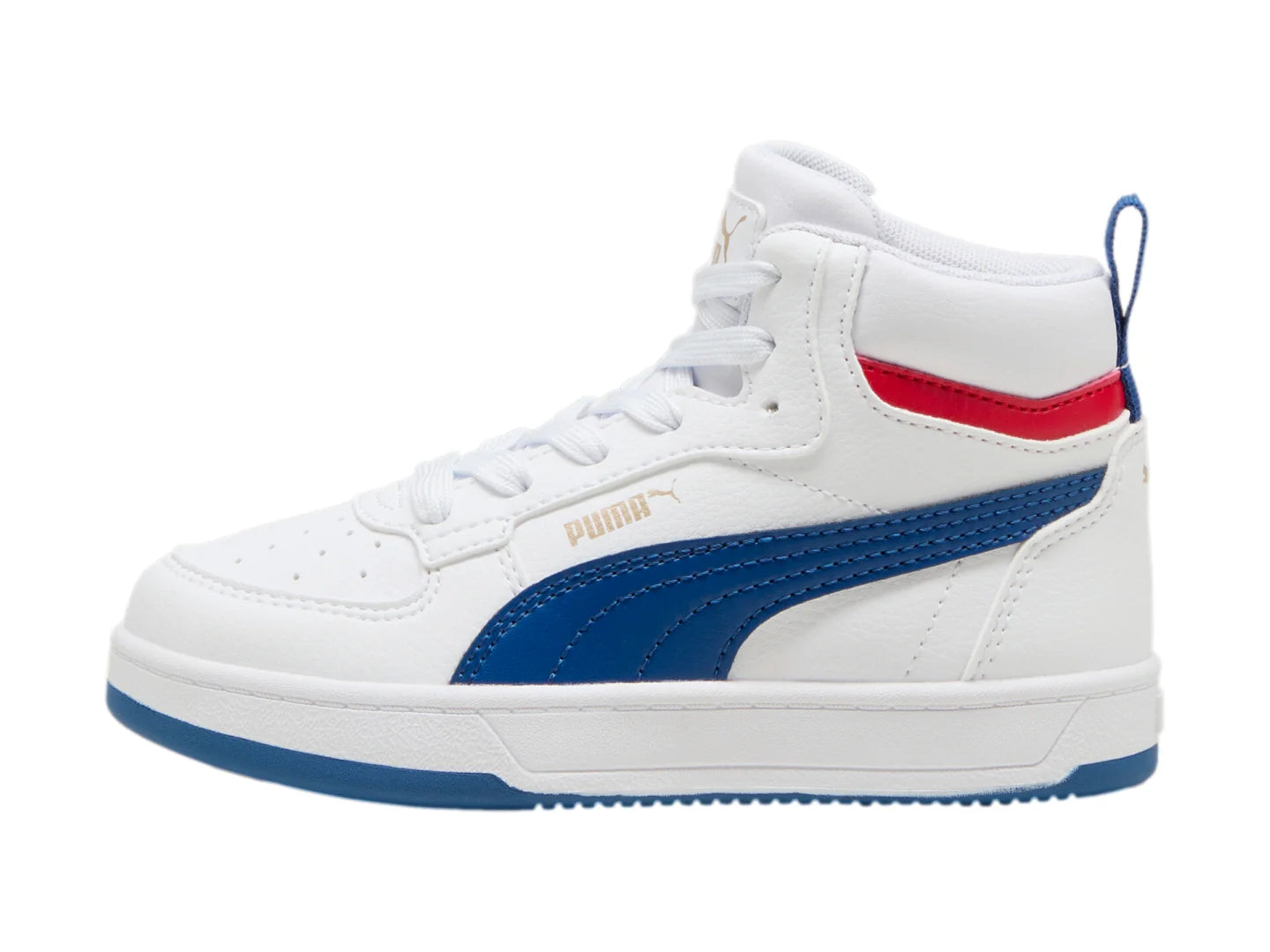 Tenis PUMA Caven 20 Mid Blanco y Azul para Niño