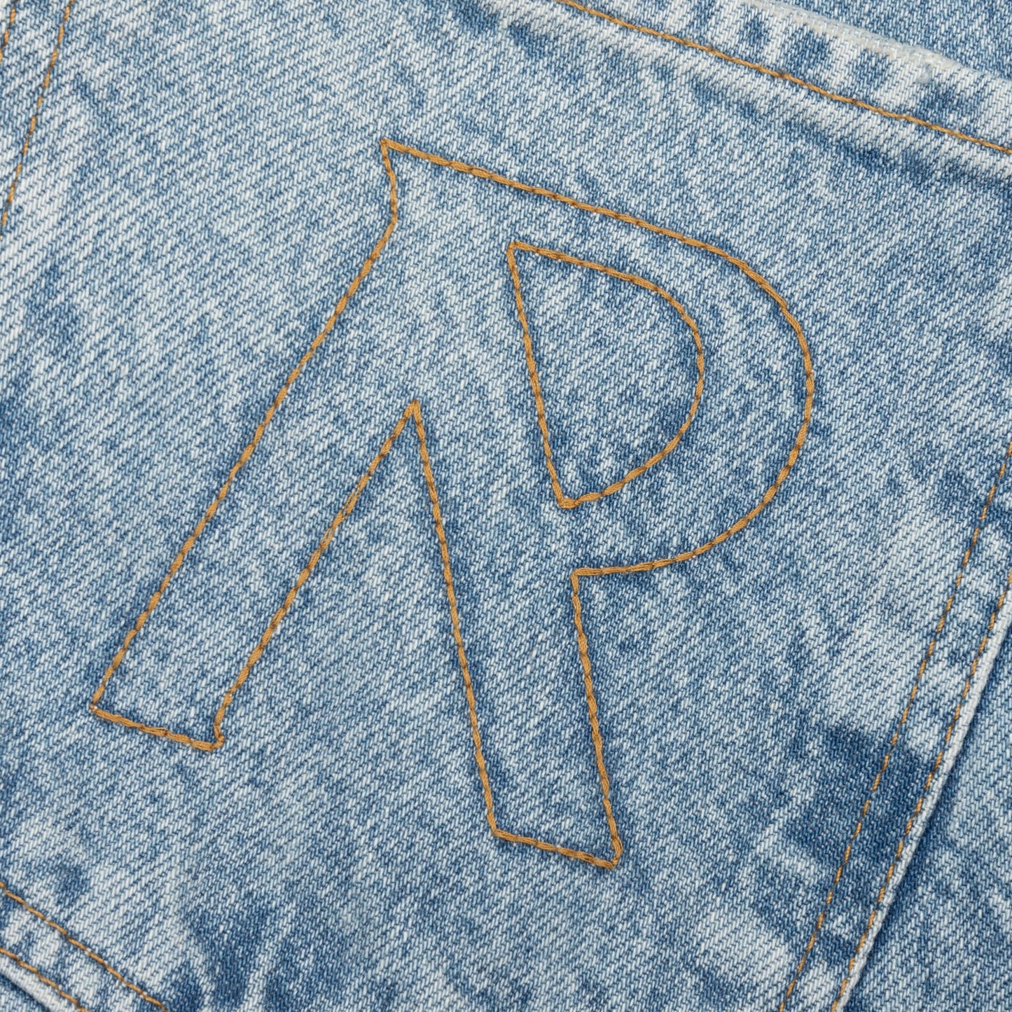 Tailored Denim Shorts Blue